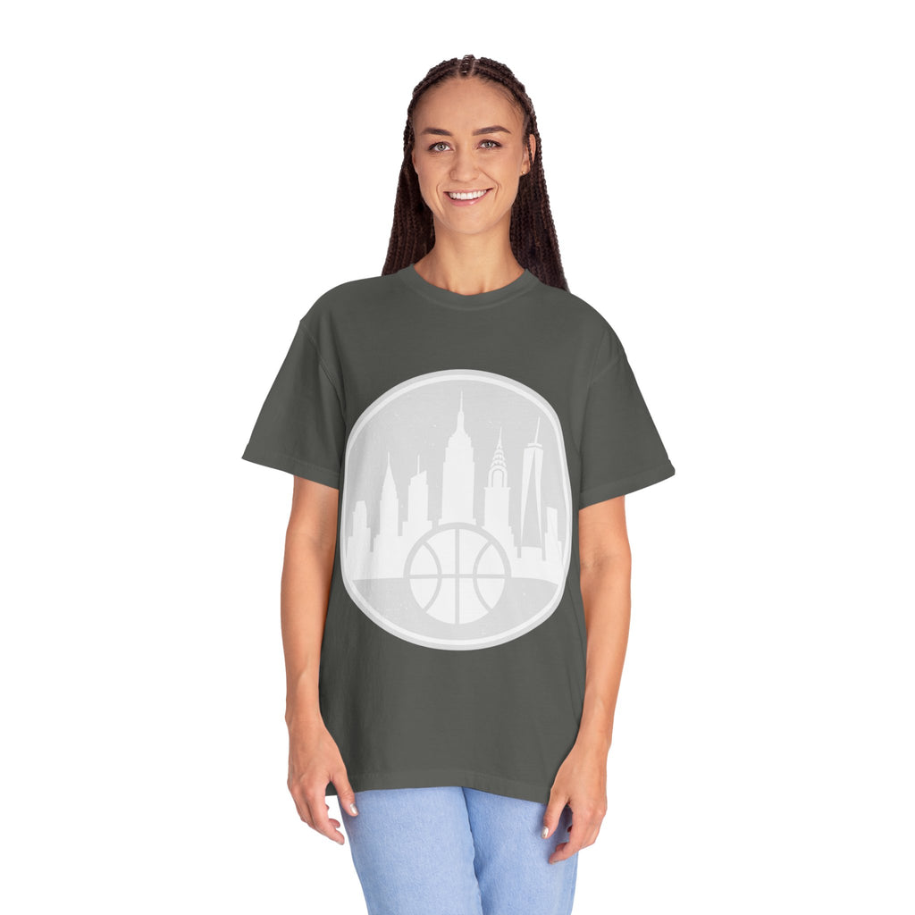 City Skyline Basketball T-Shirt — Urban Basketball Graphic Tee