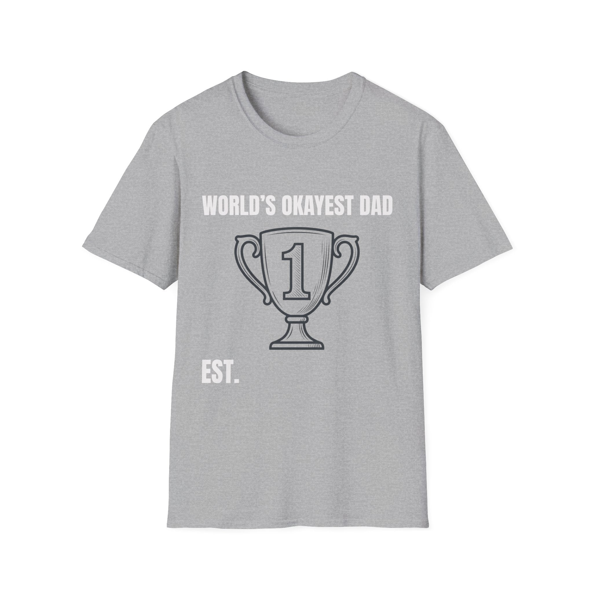World's Okayest Dad T-Shirt — Funny Personalized Father's Day Gift Tee