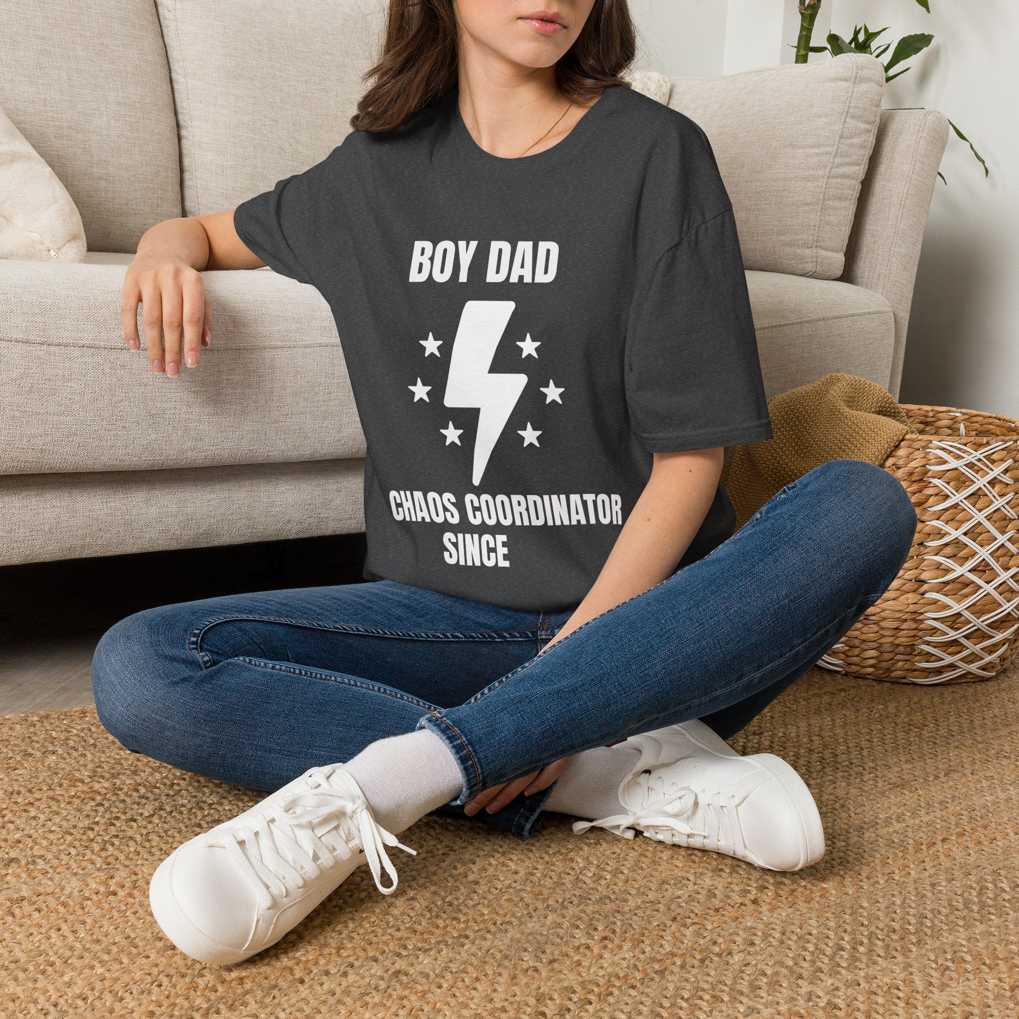 Boy Dad Chaos Coordinator T-Shirt — Funny Father's Day Gift Tee