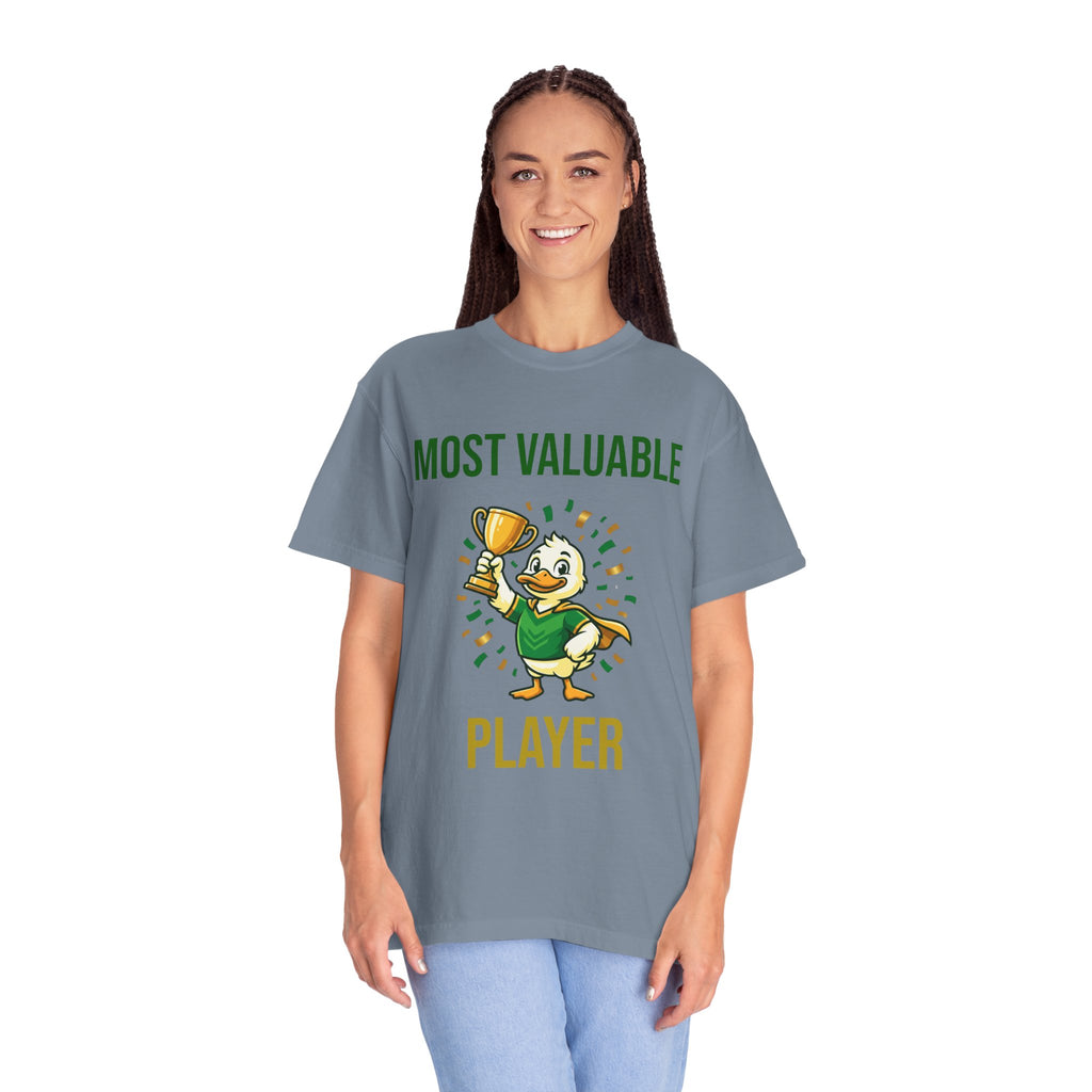 MVP Duck T‑Shirt — "Most Valuable Player" Cute Trophy Cartoon Tee