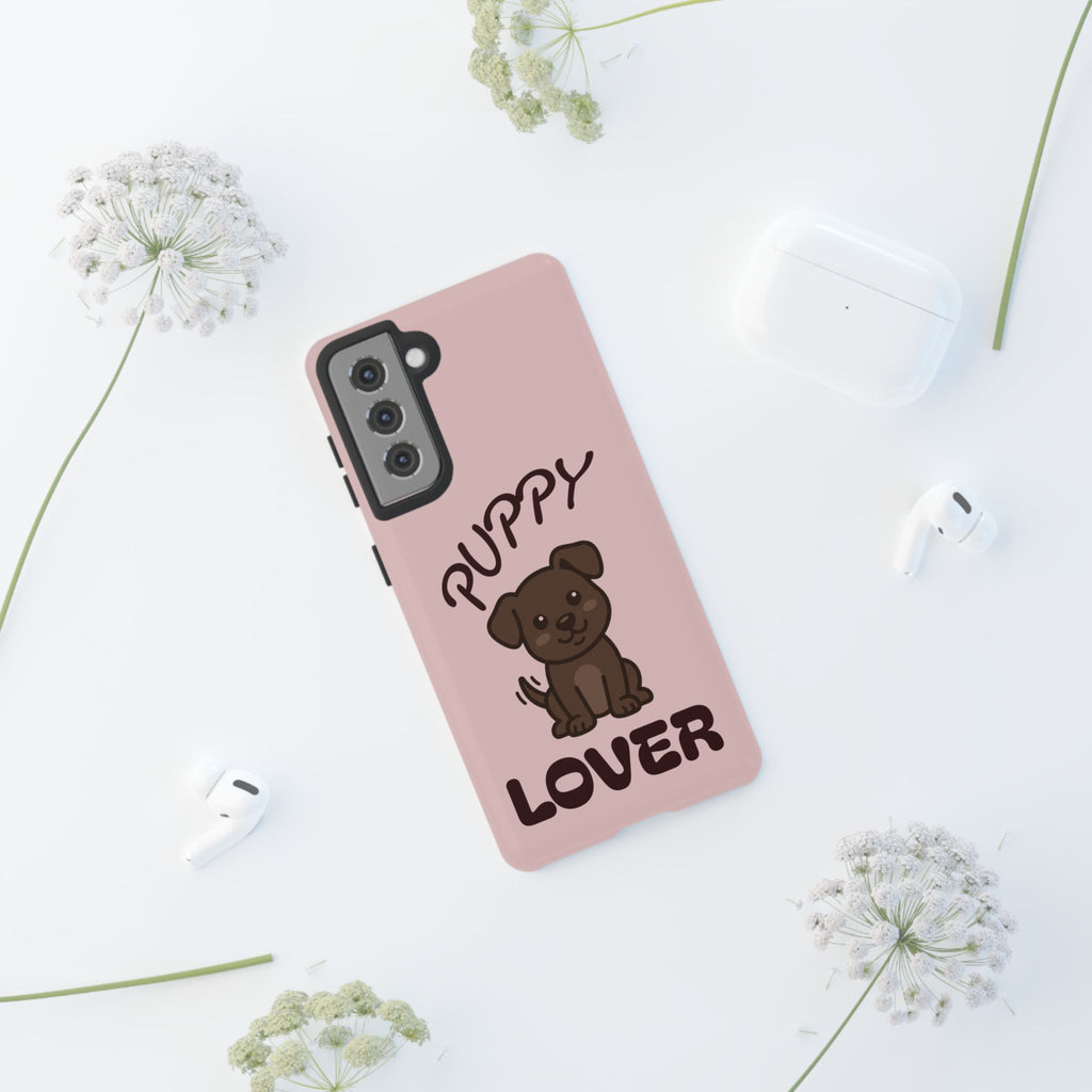 Puppy Lover Phone Case — Cute Brown Puppy Tough Phone Cover