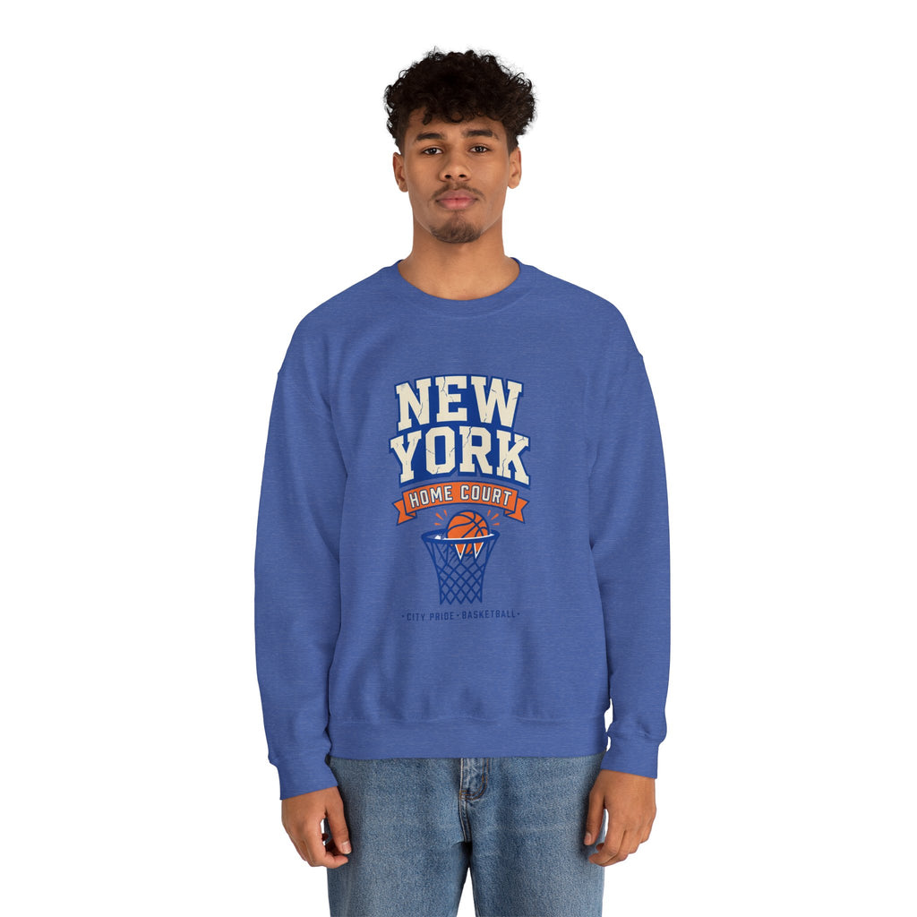 New York Home Court Sweatshirt | Vintage Basketball Pride