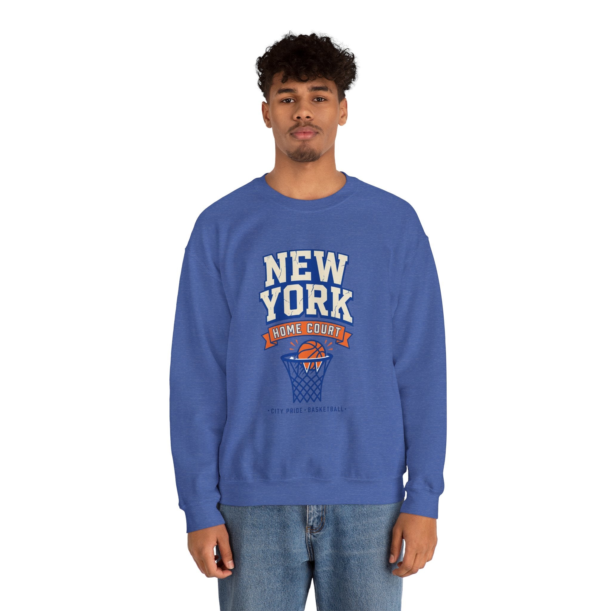 New York Home Court Sweatshirt | Vintage Basketball Pride