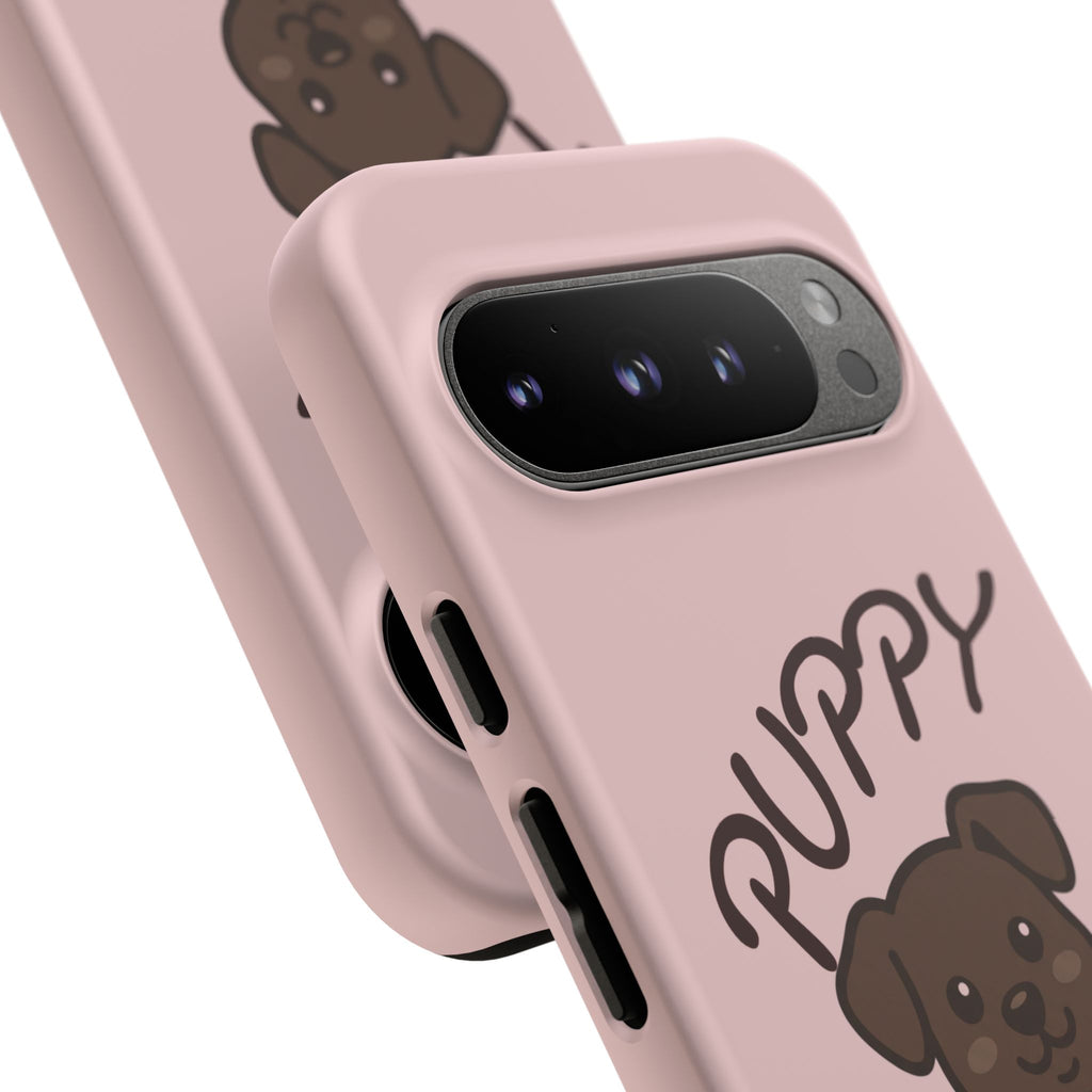 Puppy Lover Phone Case — Cute Brown Puppy Tough Phone Cover