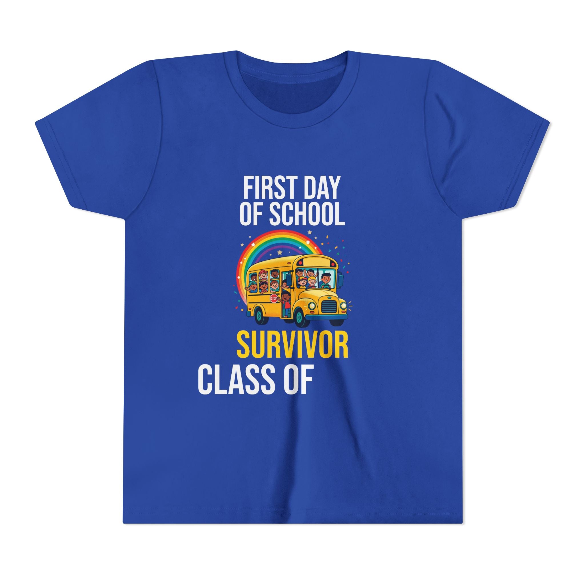 First Day Of School Survivor T-Shirt — Funny Back To School Kids Gift Tee