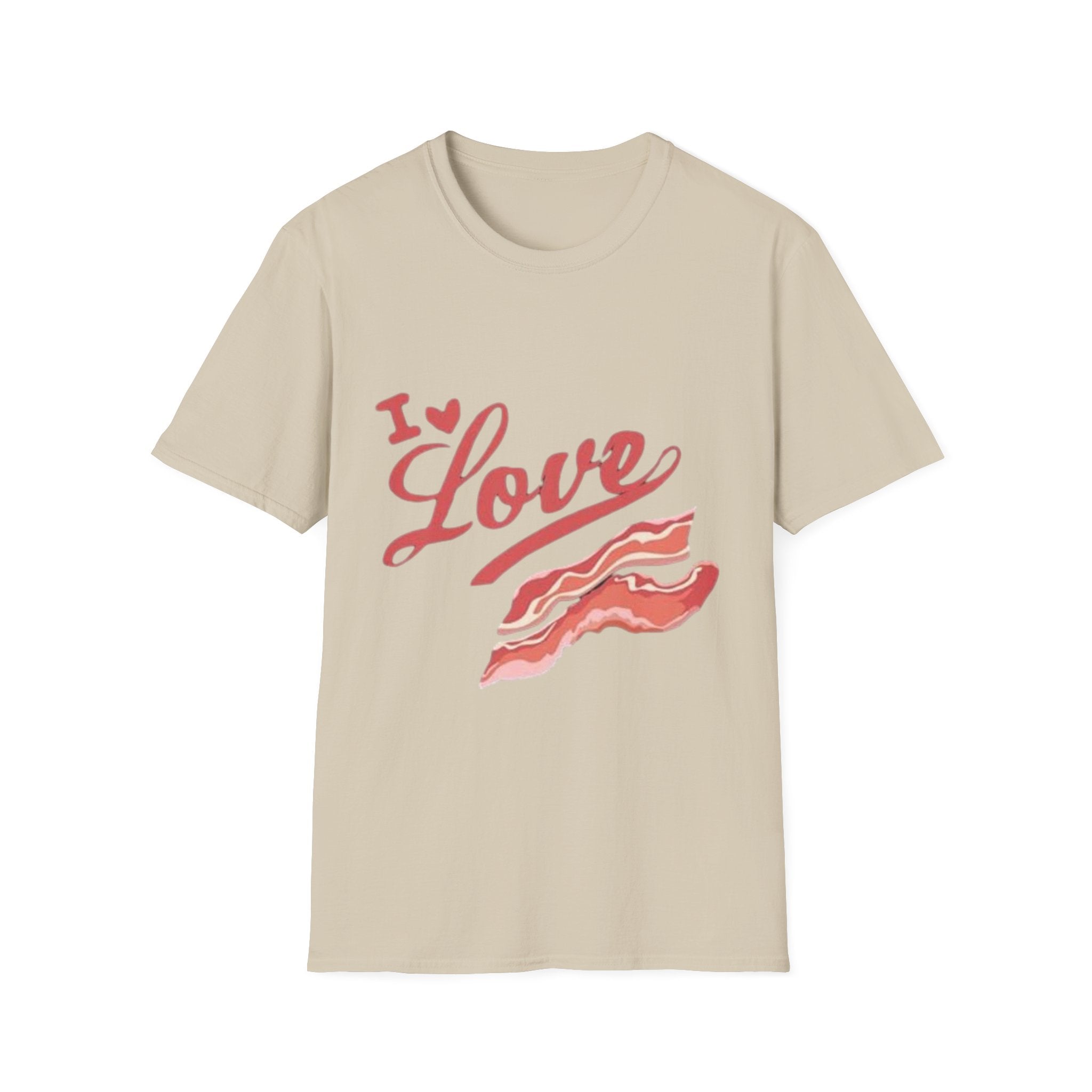 I Love Bacon T-Shirt — Retro Script Breakfast Tee