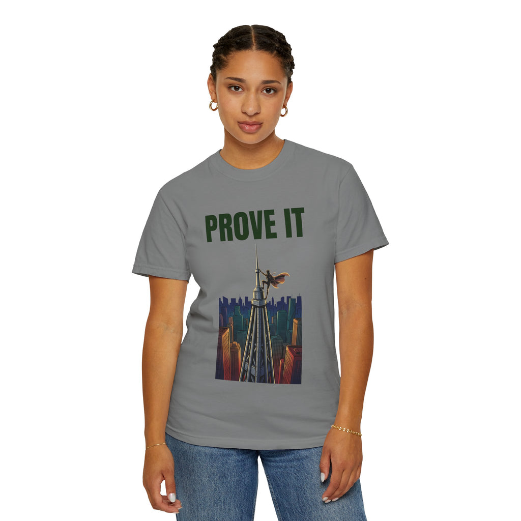 Prove It T‑Shirt — Parkour Rooftop Silhouette Graphic Tee