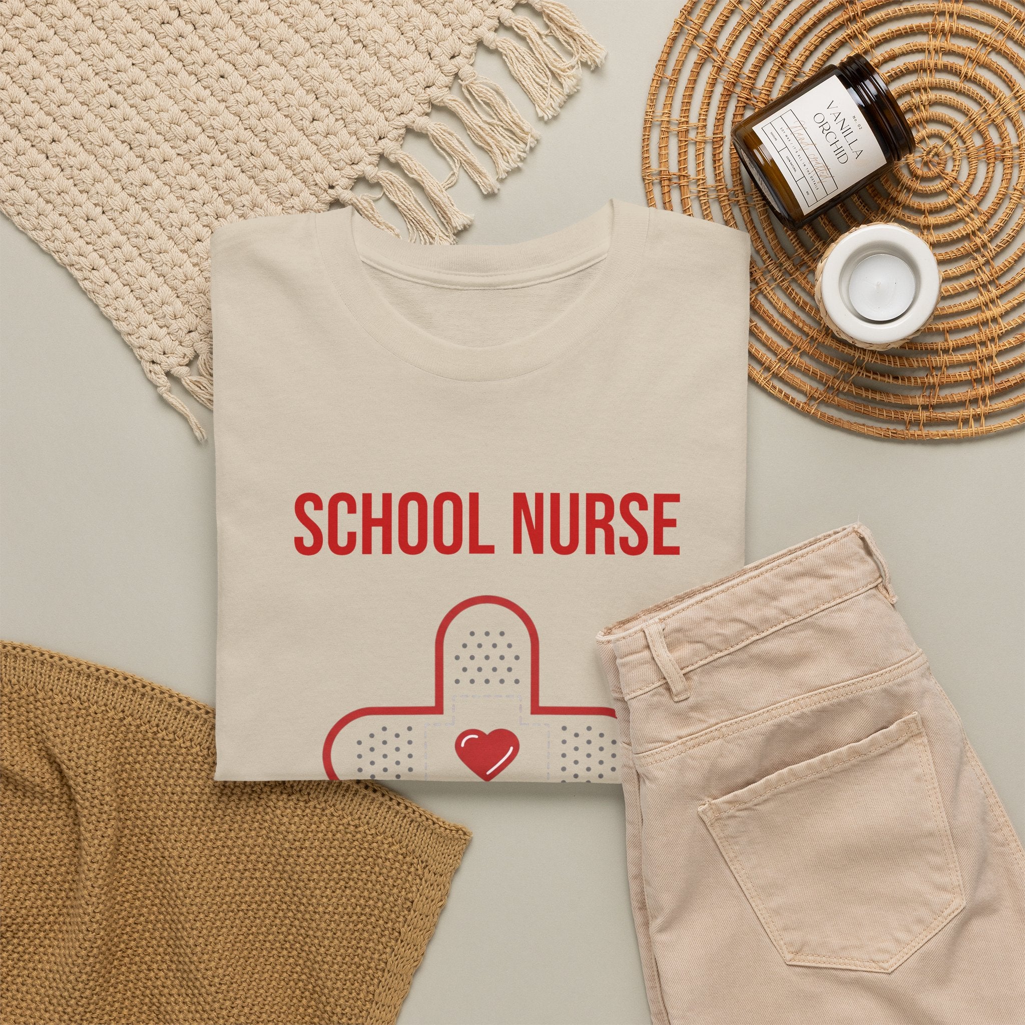 School Nurse T-Shirt – “Band Aid Queen of This School” Cotton Tee