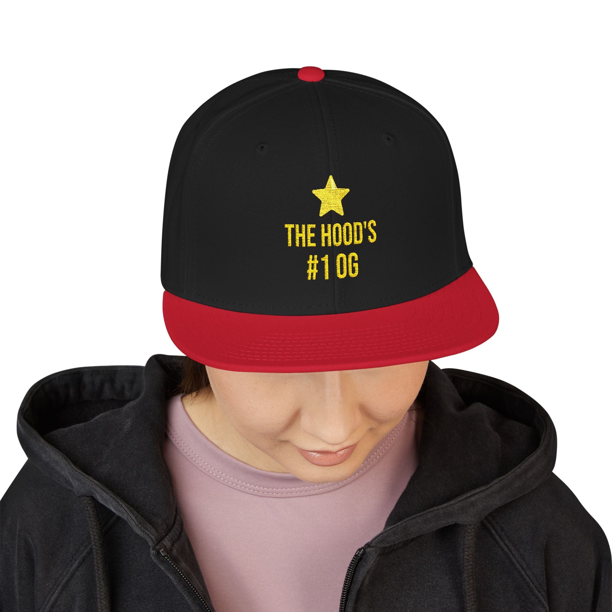 Hood's #1 OG Embroidered Snapback Hat — Street Style Cap