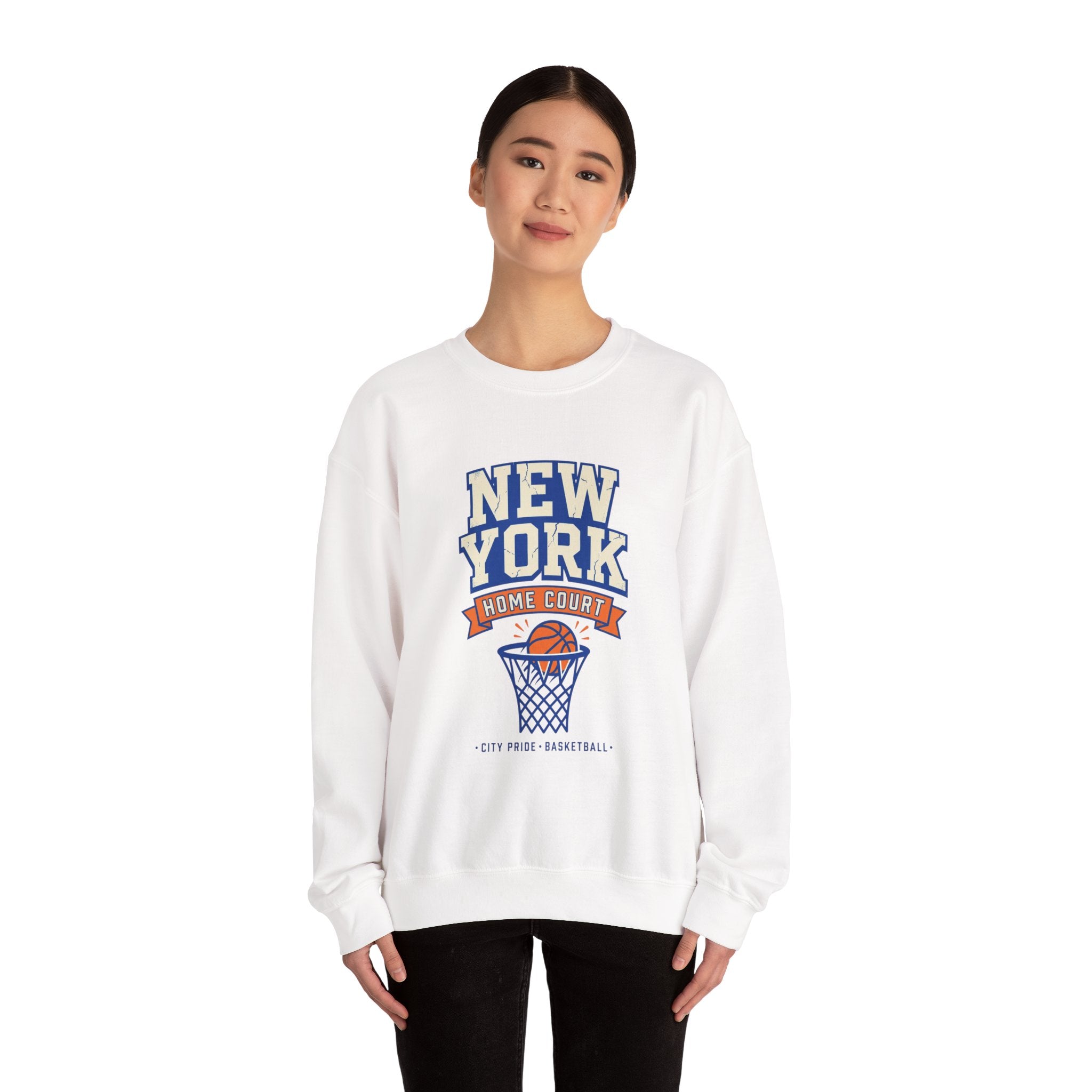 New York Home Court Sweatshirt | Vintage Basketball Pride