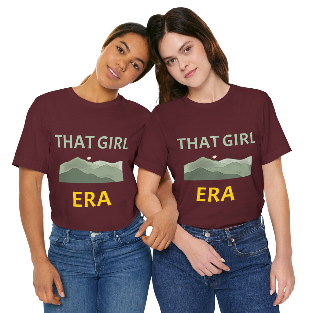 That Girl Era T-Shirt – Retro Mountain Graphic Tee for Empowered Women