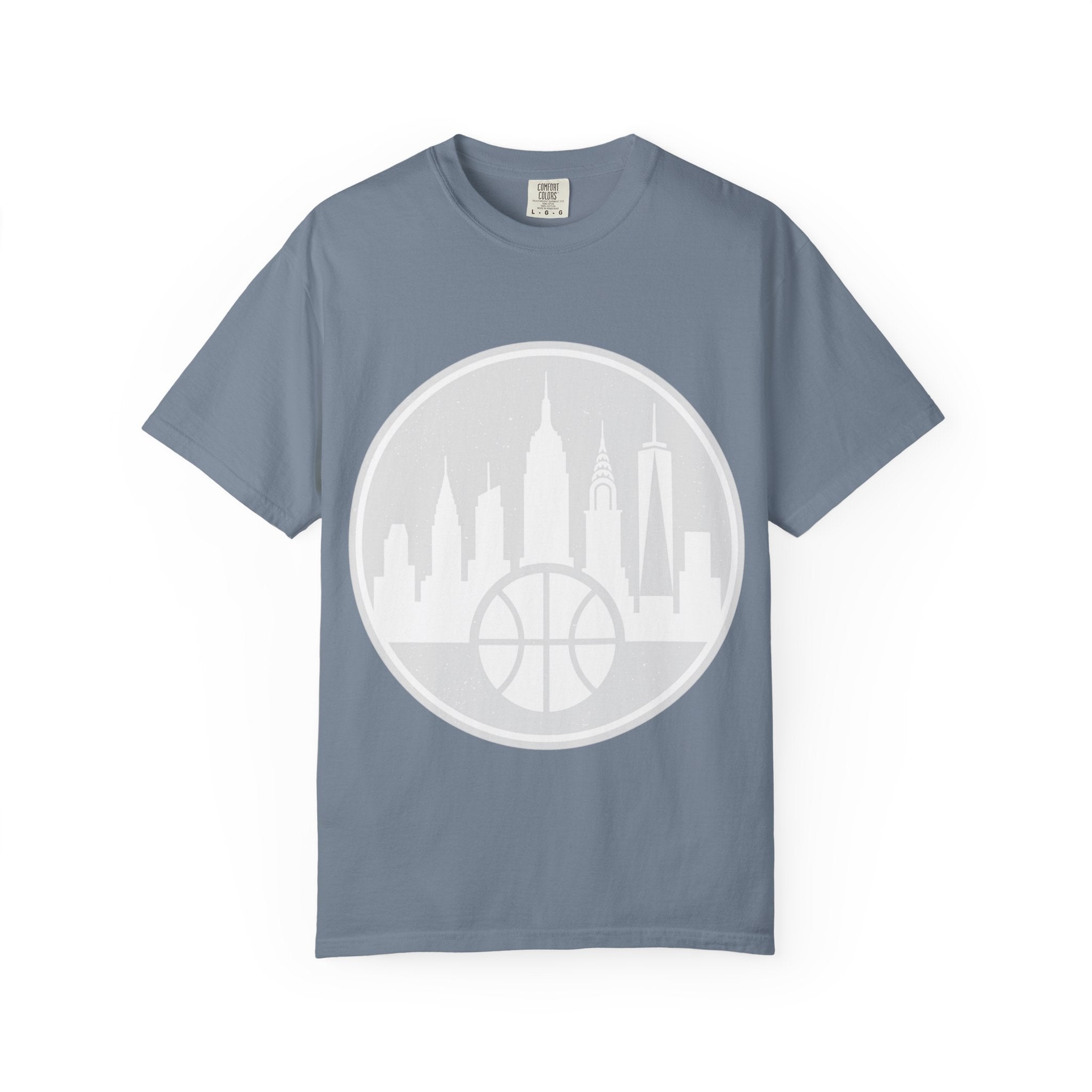City Skyline Basketball T-Shirt — Urban Basketball Graphic Tee