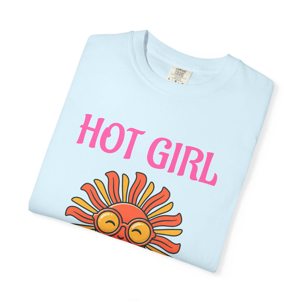 Hot Girl Summer T-Shirt — Retro Smiling Sun Graphic Tee