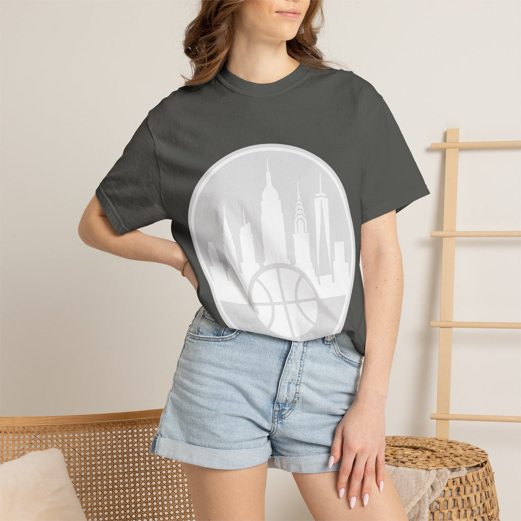 City Skyline Basketball T-Shirt — Urban Basketball Graphic Tee