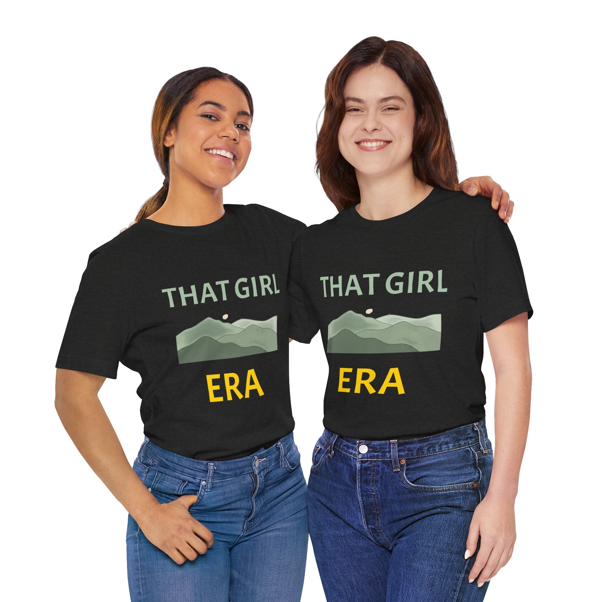 That Girl Era T-Shirt – Retro Mountain Graphic Tee for Empowered Women