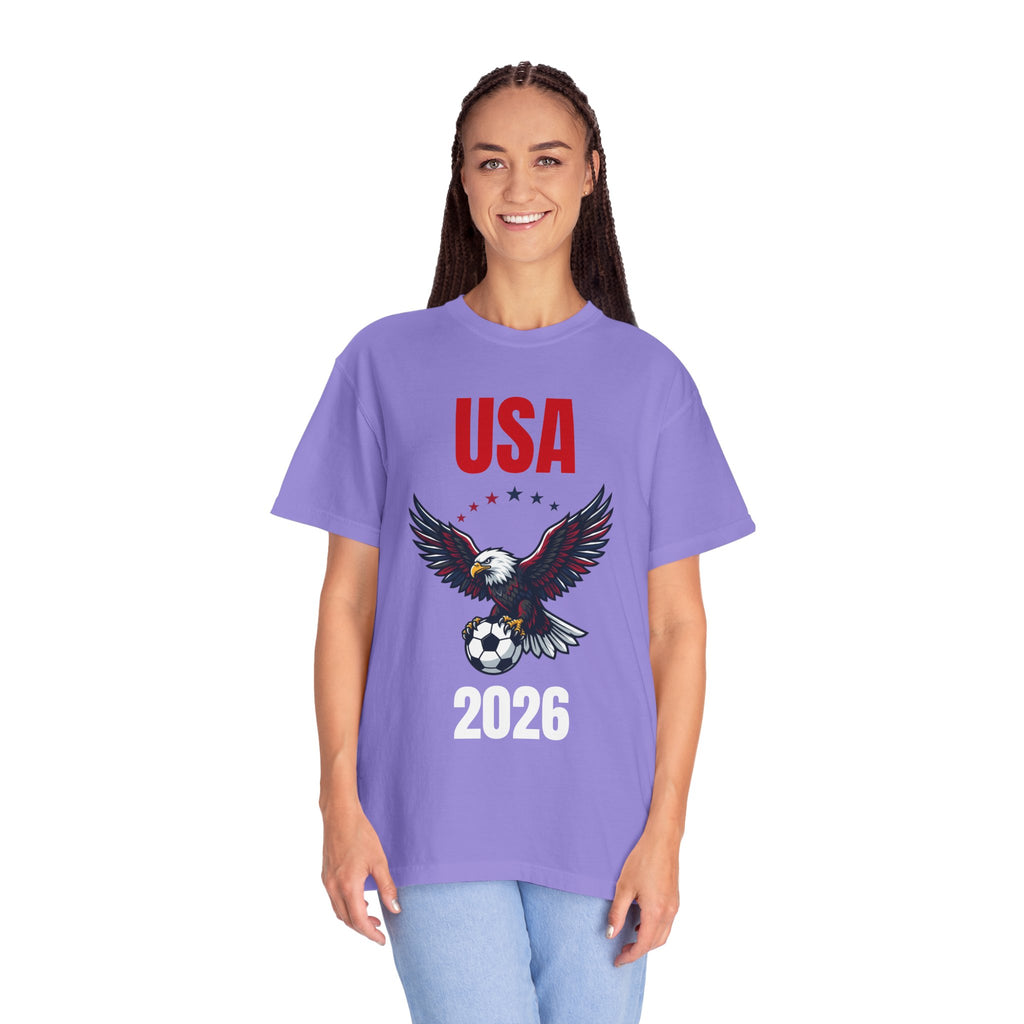 USA 2026 Eagle Soccer T-Shirt — Patriotic Men’s Women’s Team Fan Tee