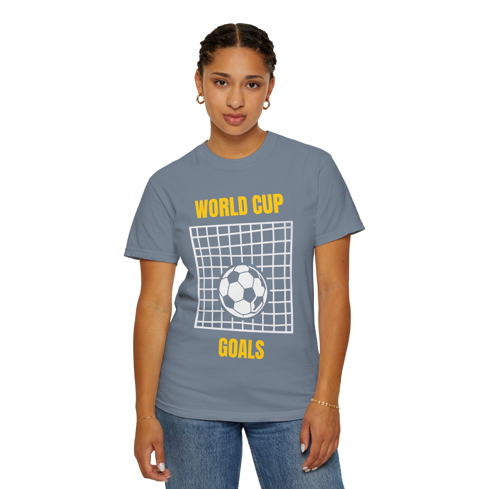World Cup Goals T-Shirt – Soccer Goal Net & Ball Tee