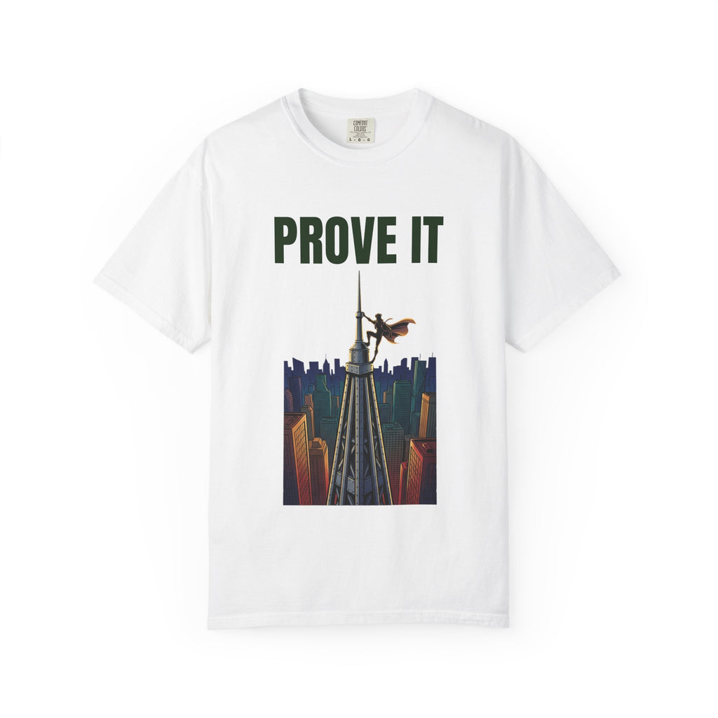 Prove It T‑Shirt — Parkour Rooftop Silhouette Graphic Tee