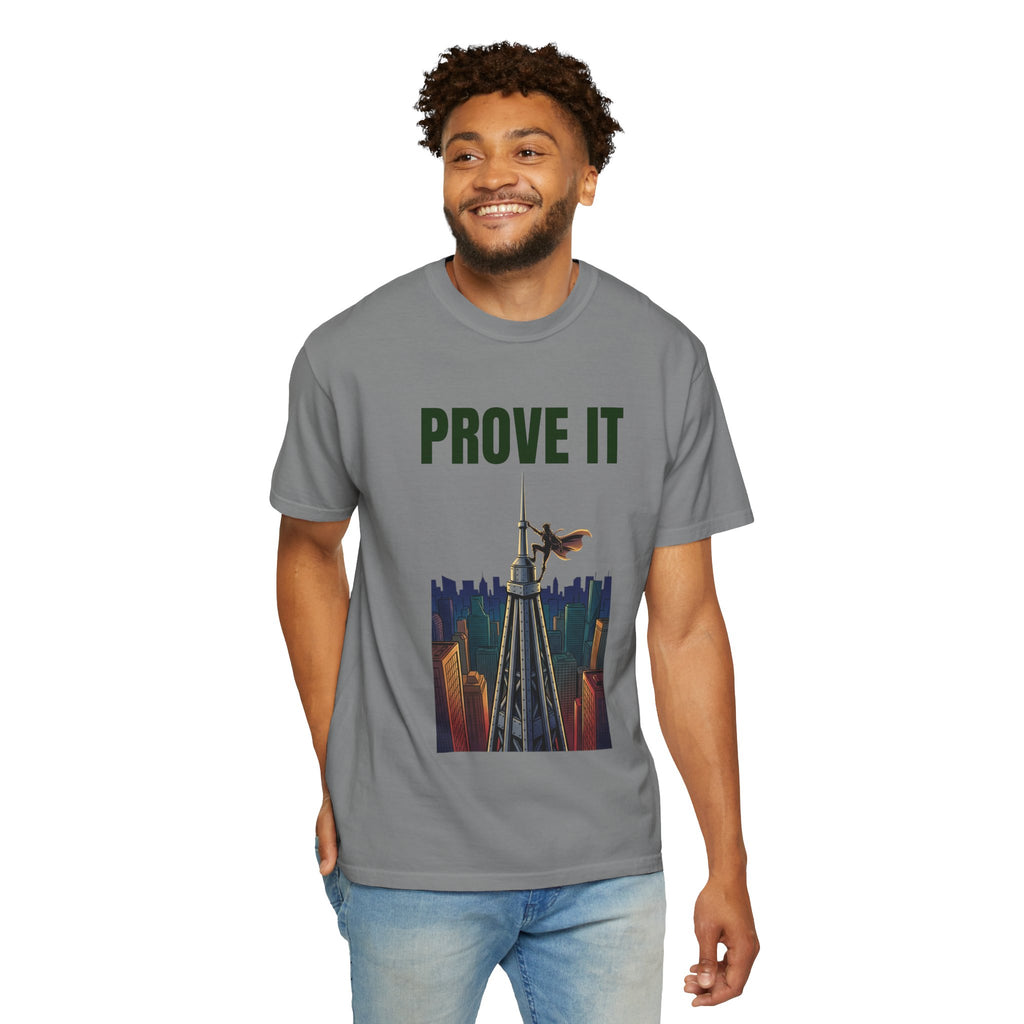 Prove It T‑Shirt — Parkour Rooftop Silhouette Graphic Tee