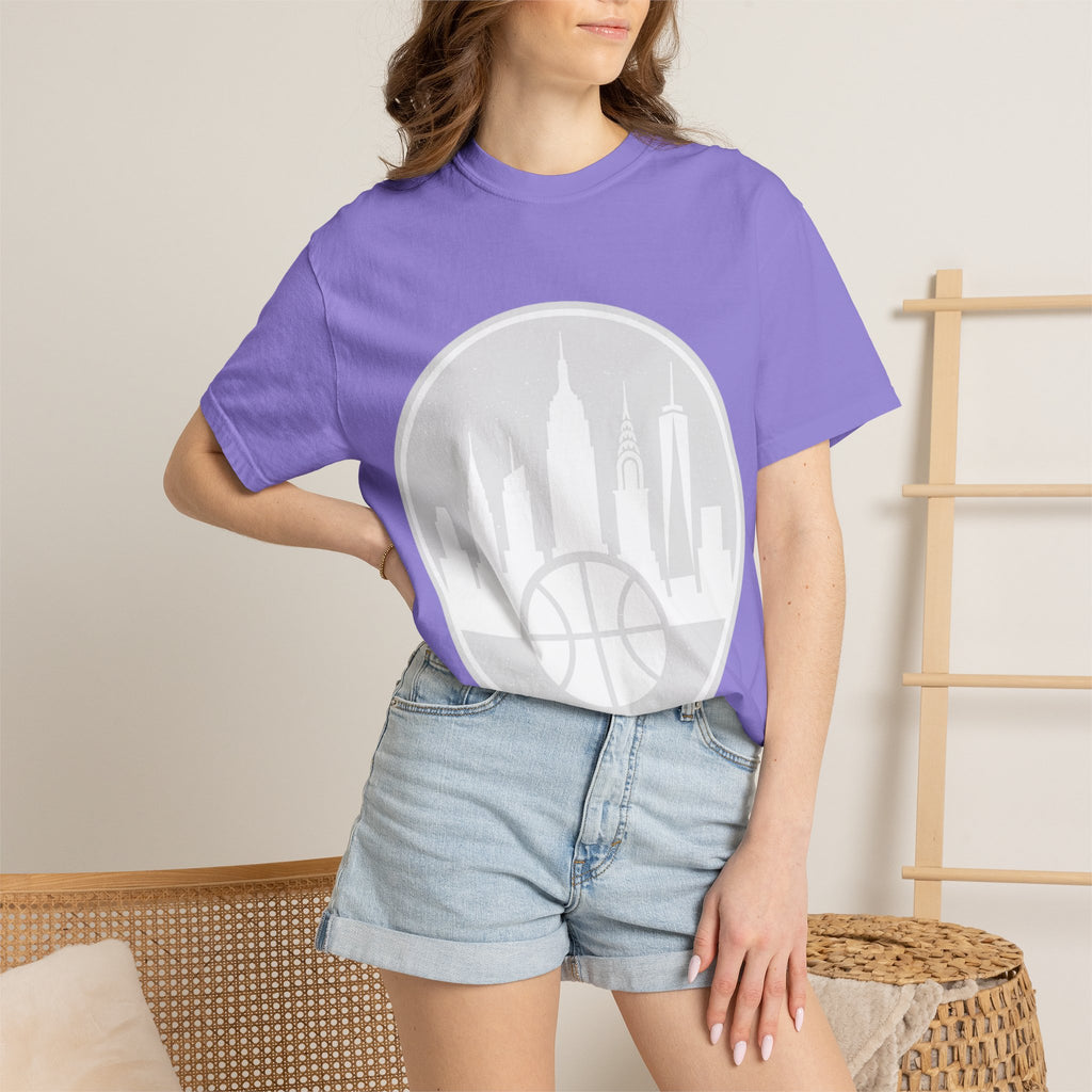 City Skyline Basketball T-Shirt — Urban Basketball Graphic Tee