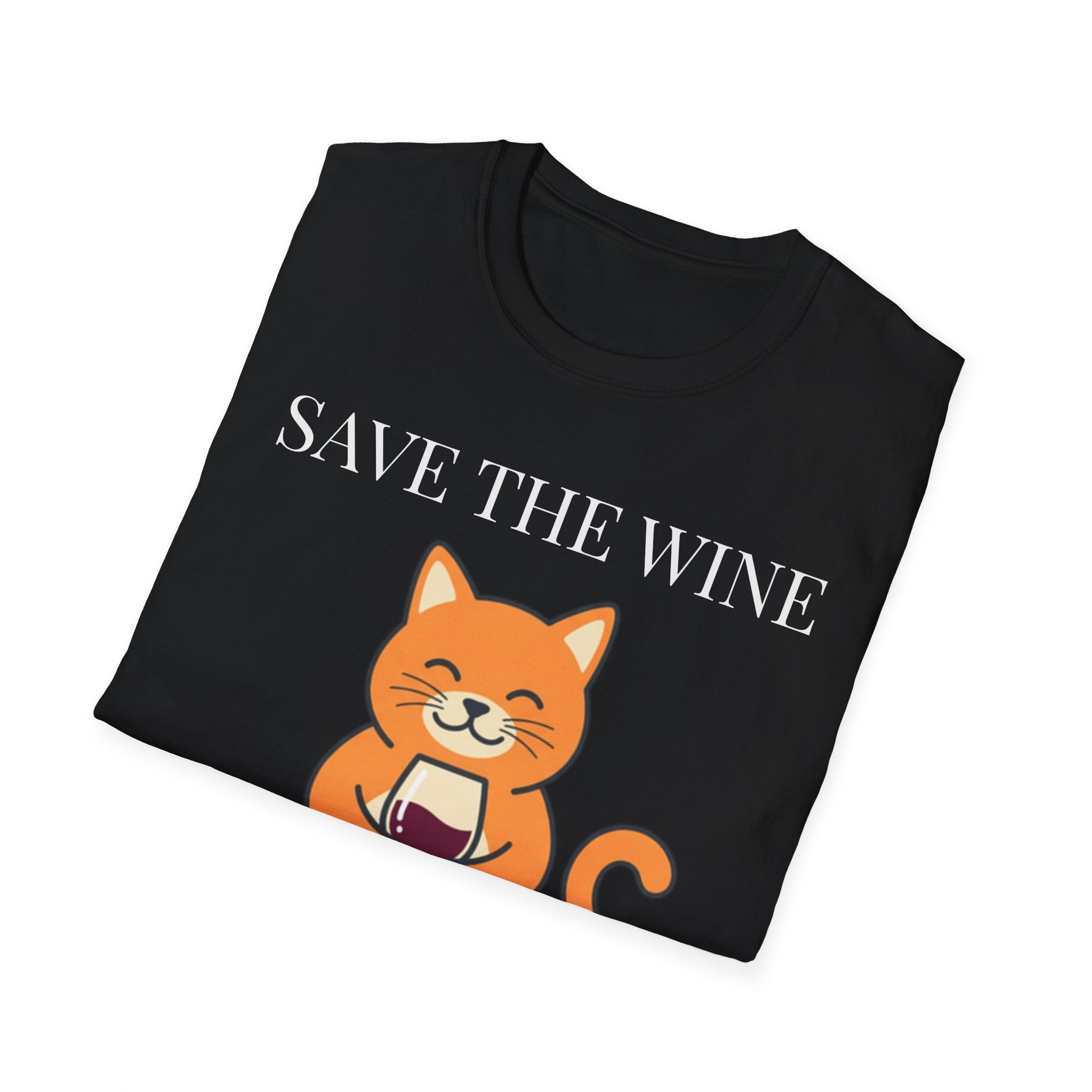 Cat Mom Wine Shirt — Funny Cat Lady Tee, Gift for Her