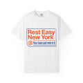 T-Shirt — "Rest Easy New York" Basketball Fan Tee