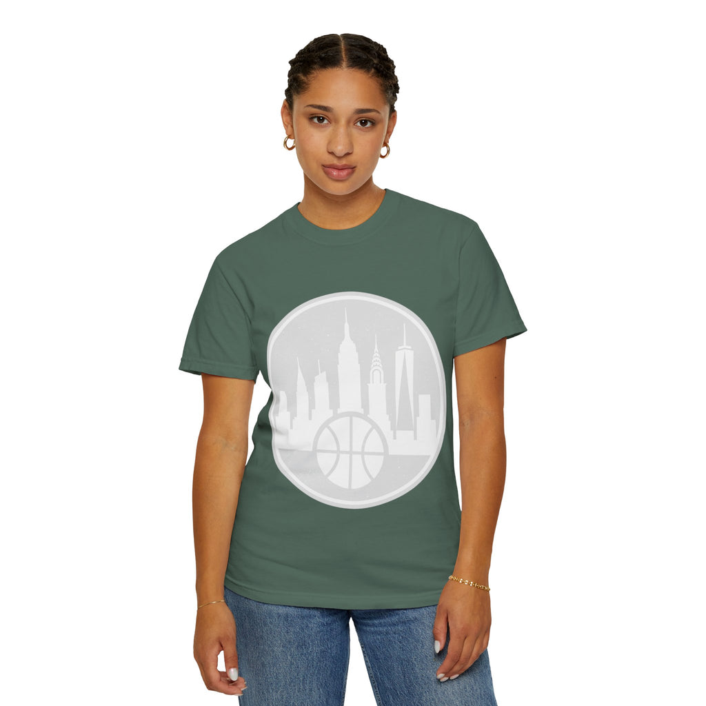 City Skyline Basketball T-Shirt — Urban Basketball Graphic Tee