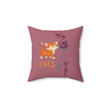 Cats and Wine Throw Pillow — Funny Cat Mom Wine Lover Home Decor Gift