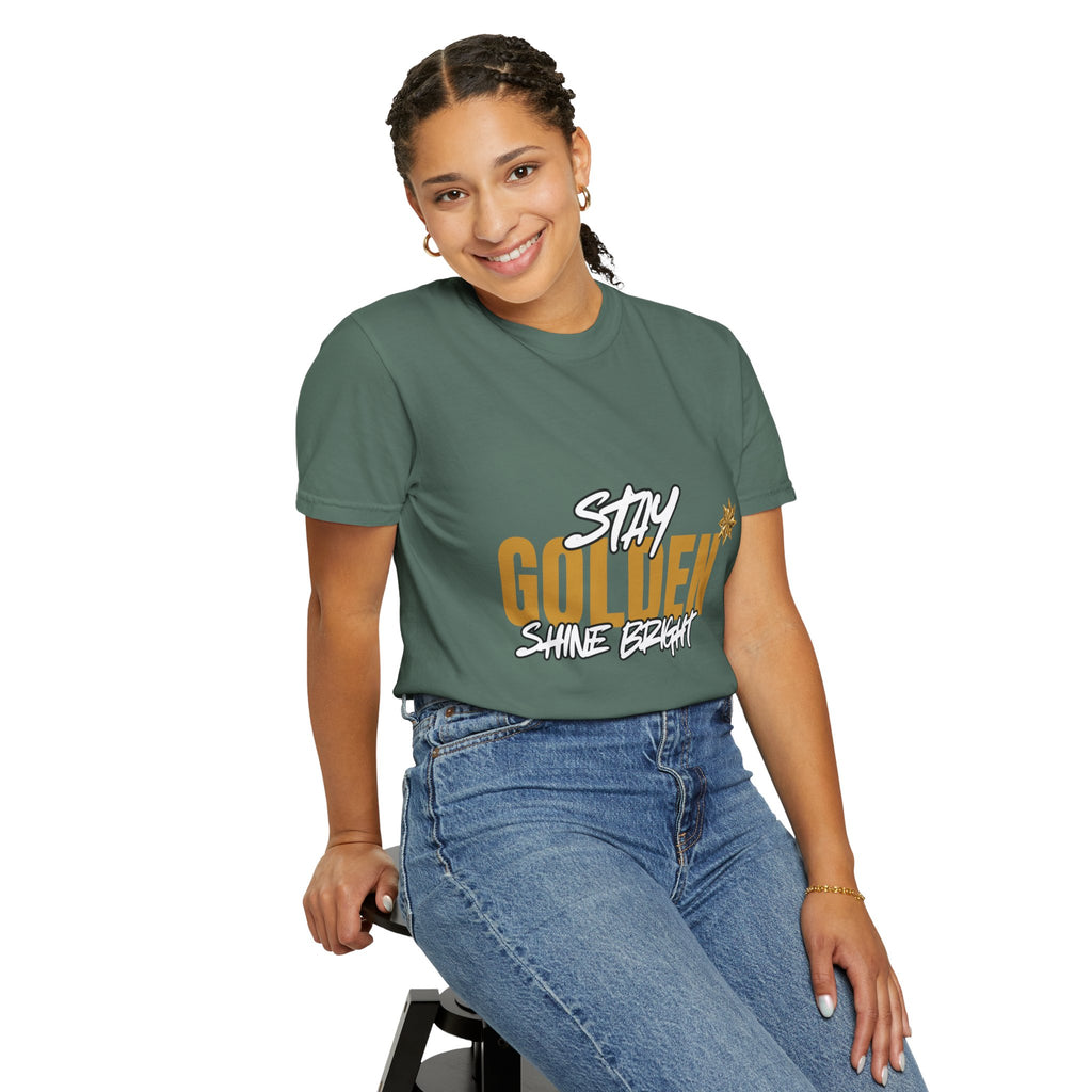Stay Golden Graphic T-Shirt — "Stay Golden, Shine Bright" Tee