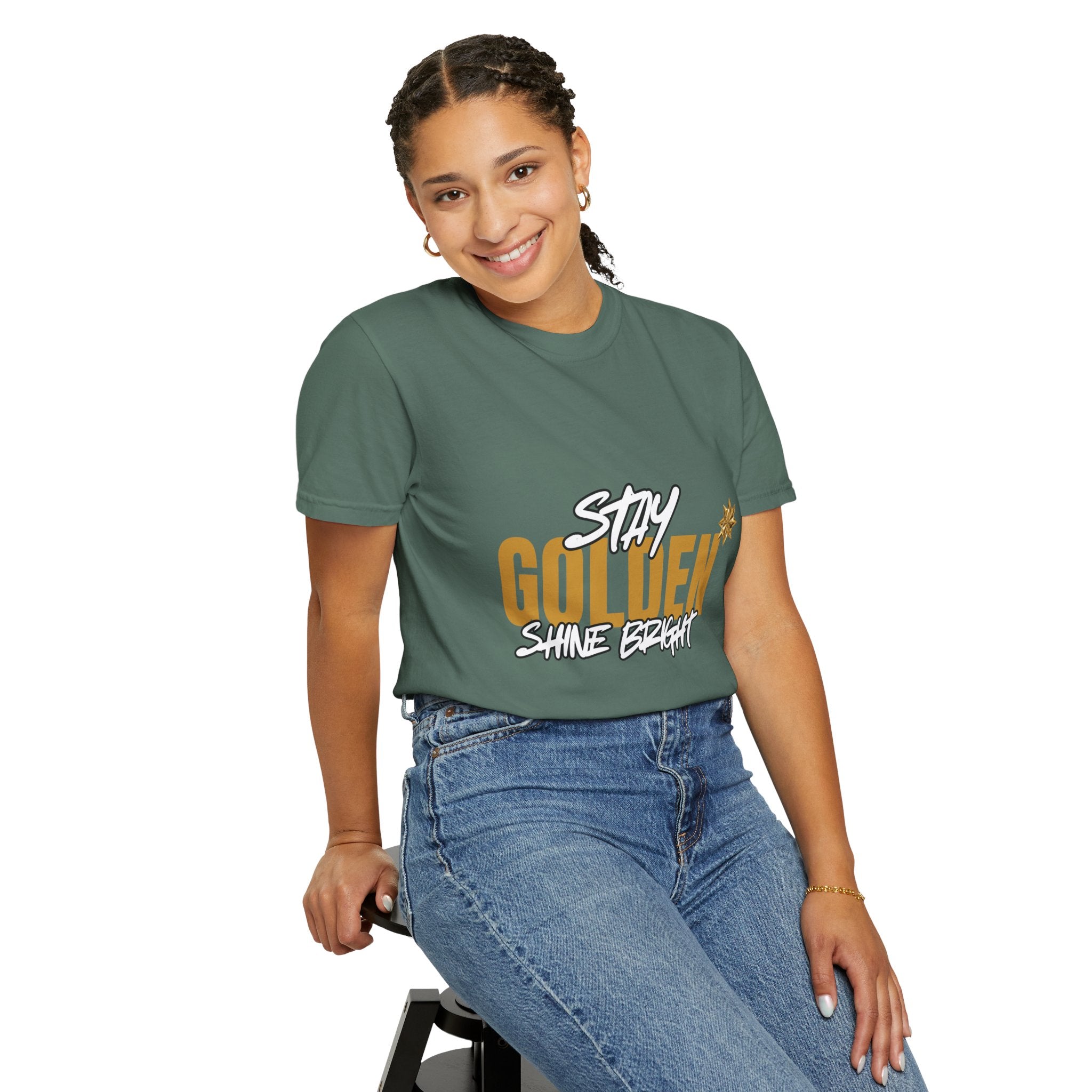 Stay Golden Graphic T-Shirt — "Stay Golden, Shine Bright" Tee