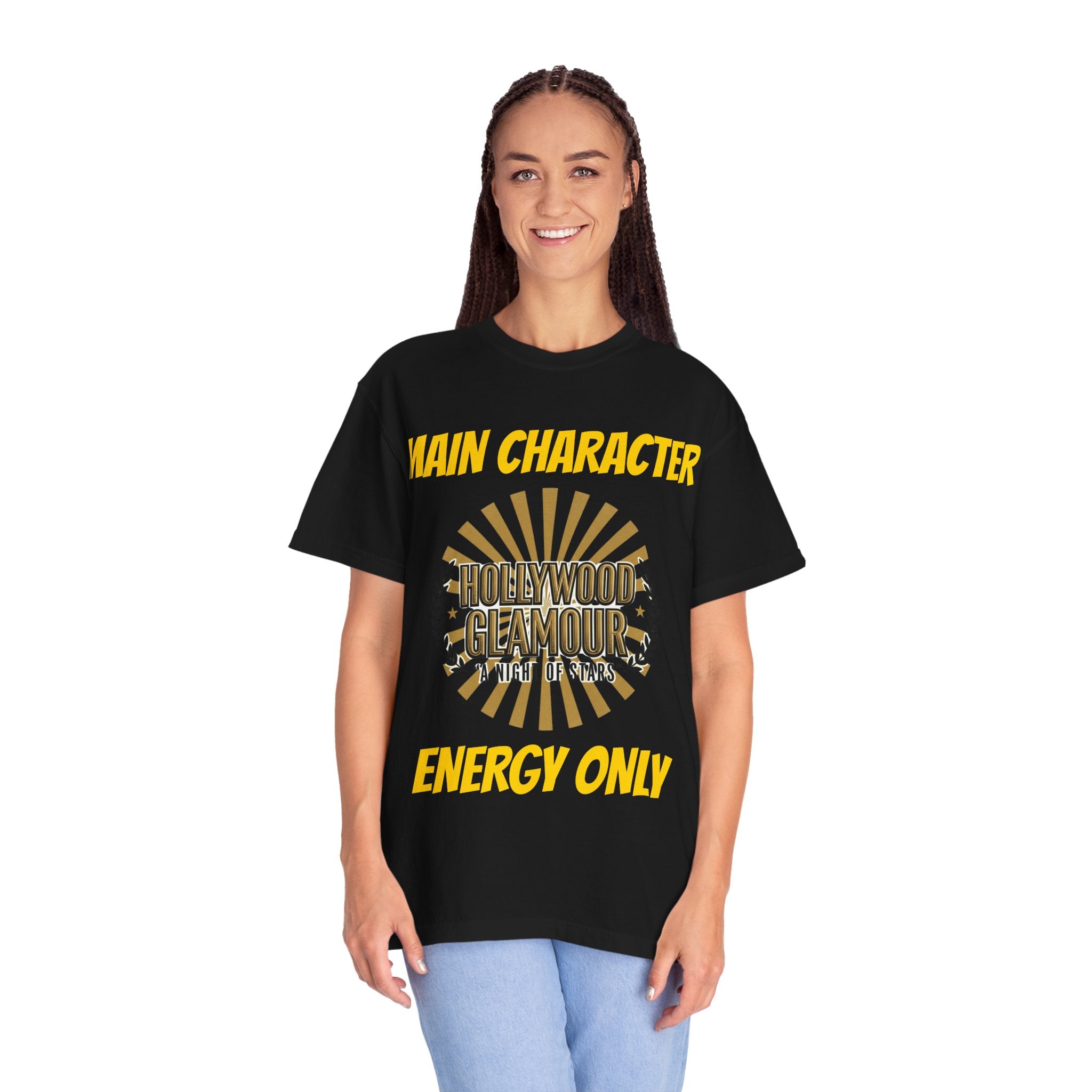 Main Character Energy Only T-Shirt — Hollywood Glamour Graphic