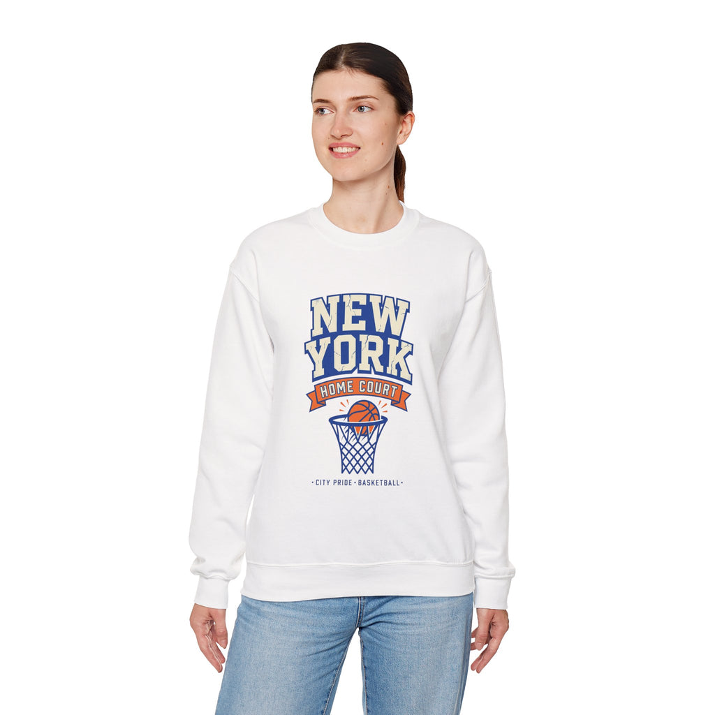 New York Home Court Sweatshirt | Vintage Basketball Pride