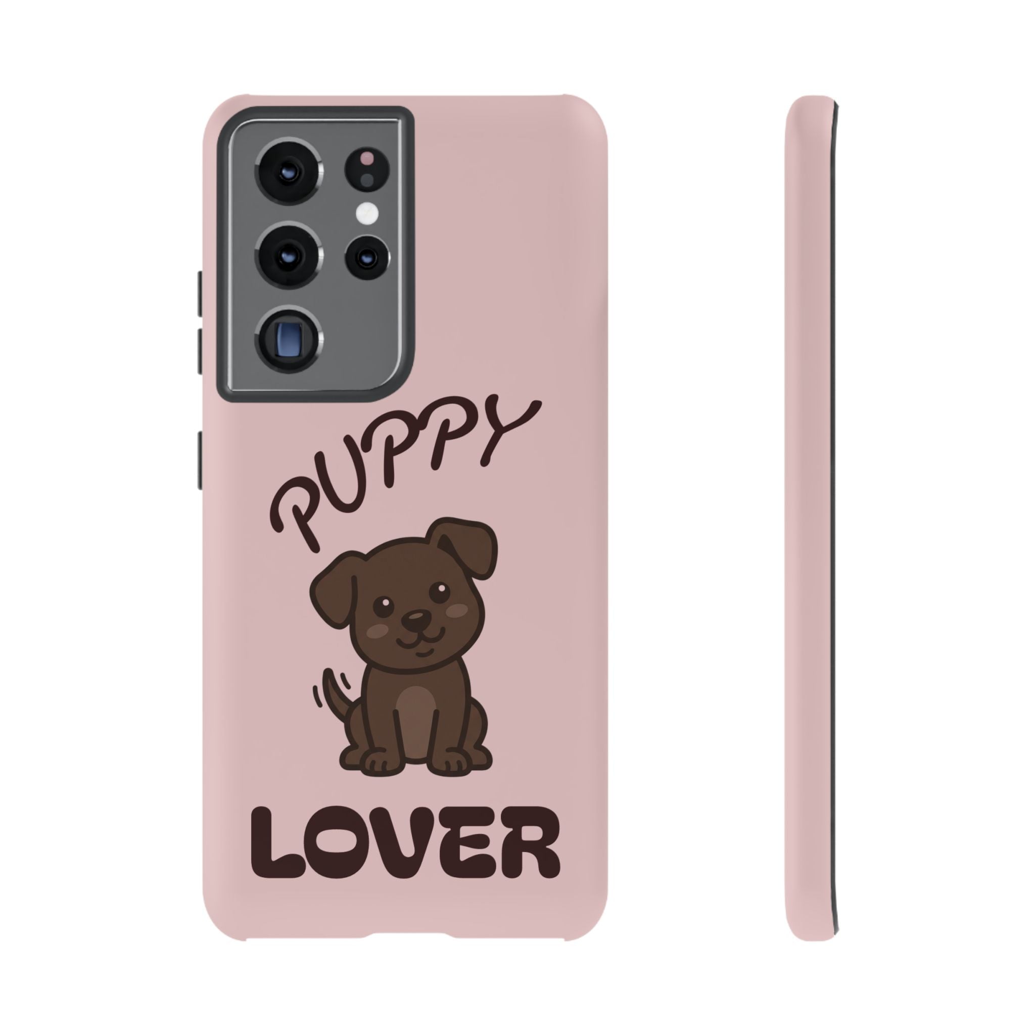 Puppy Lover Phone Case — Cute Brown Puppy Tough Phone Cover