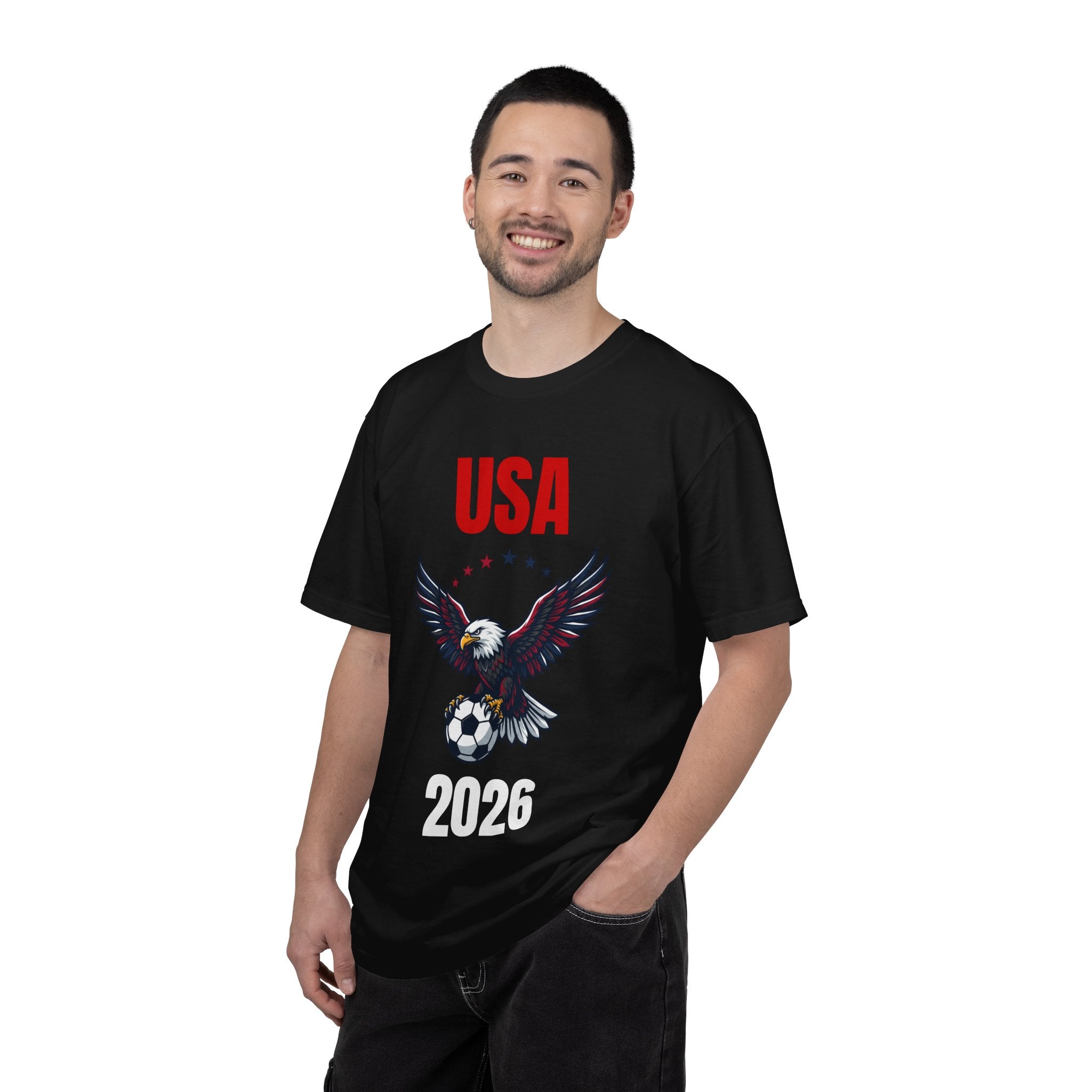 USA 2026 Eagle Soccer T-Shirt — Patriotic Men’s Women’s Team Fan Tee