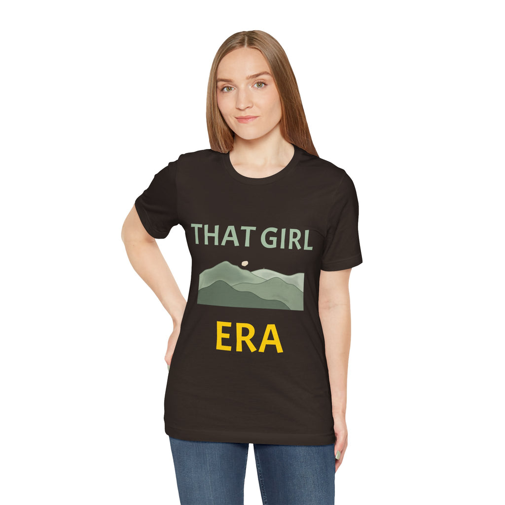 That Girl Era T-Shirt – Retro Mountain Graphic Tee for Empowered Women
