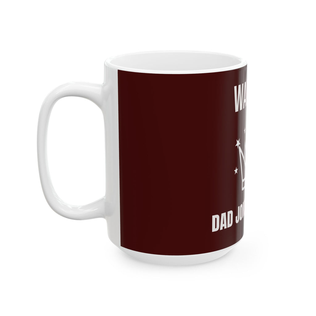 Warning: Dad Jokes Incoming Ceramic Mug — Fun Father's Day Coffee Cup