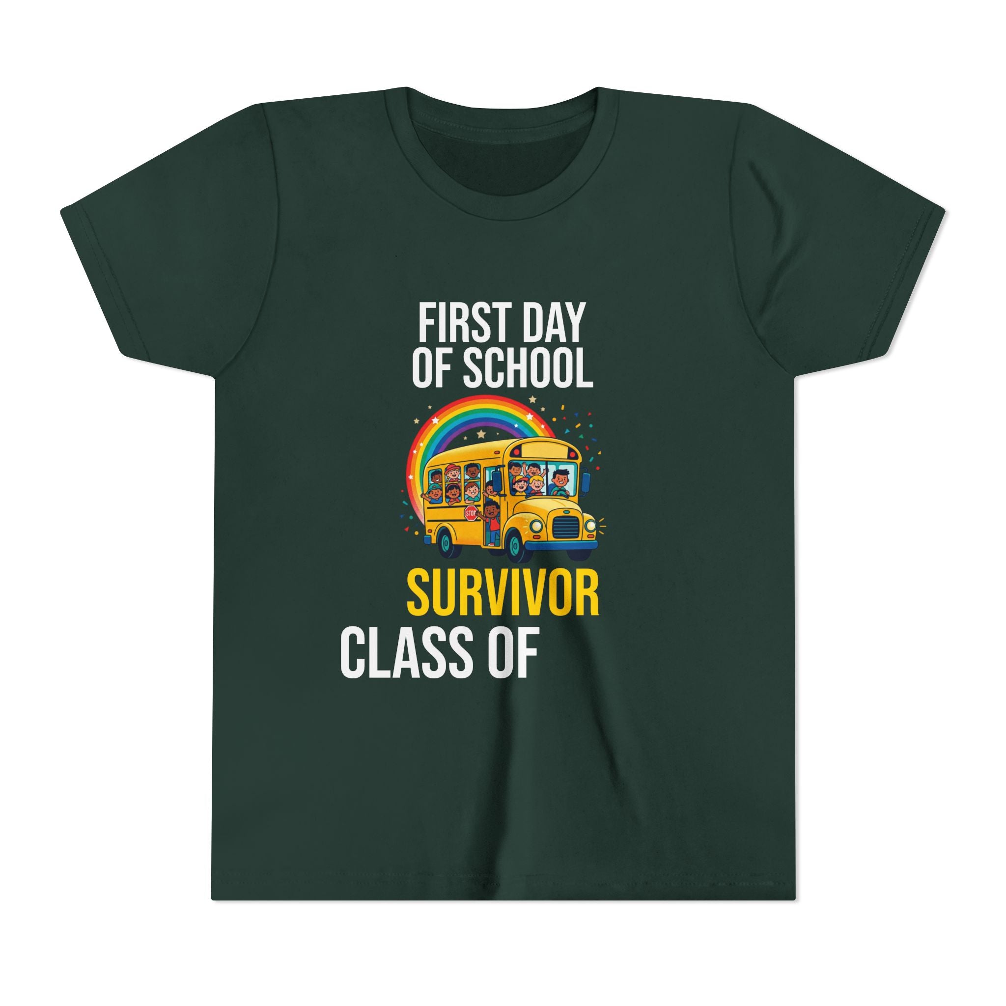 First Day Of School Survivor T-Shirt — Funny Back To School Kids Gift Tee