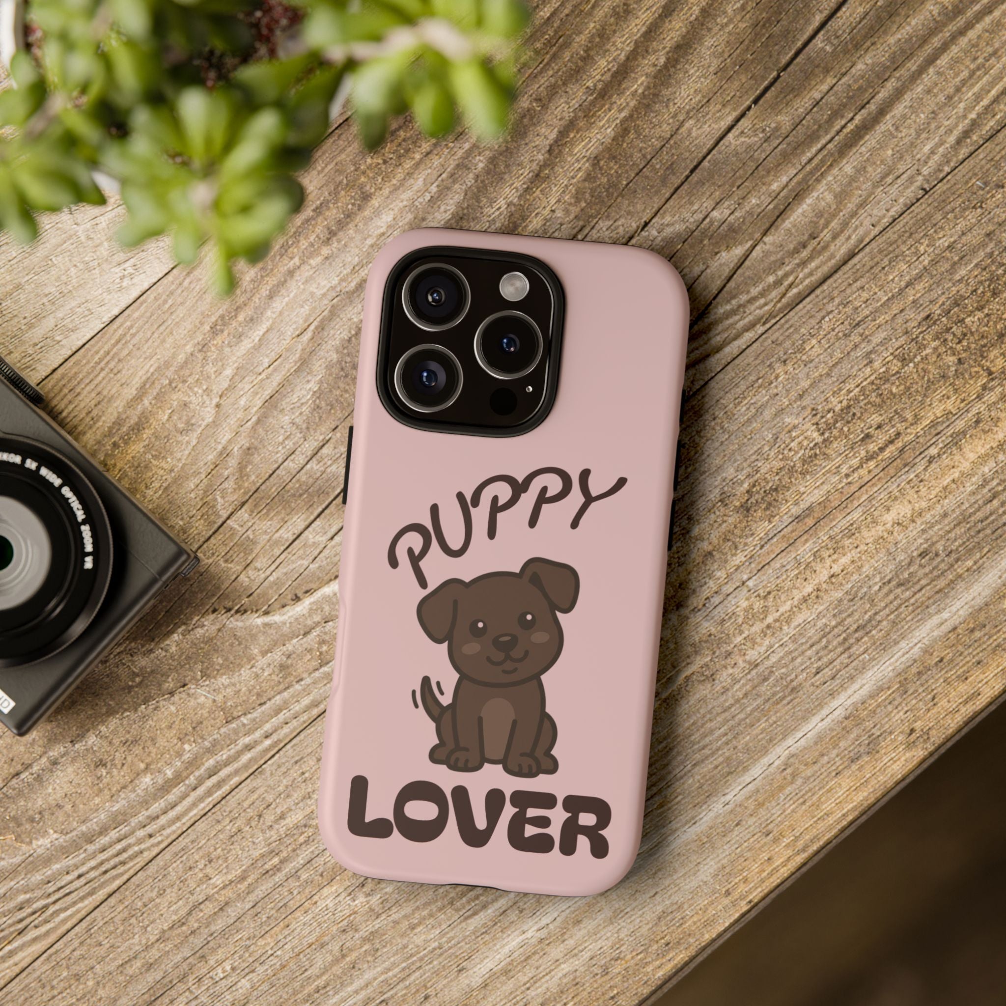 Puppy Lover Phone Case — Cute Brown Puppy Tough Phone Cover