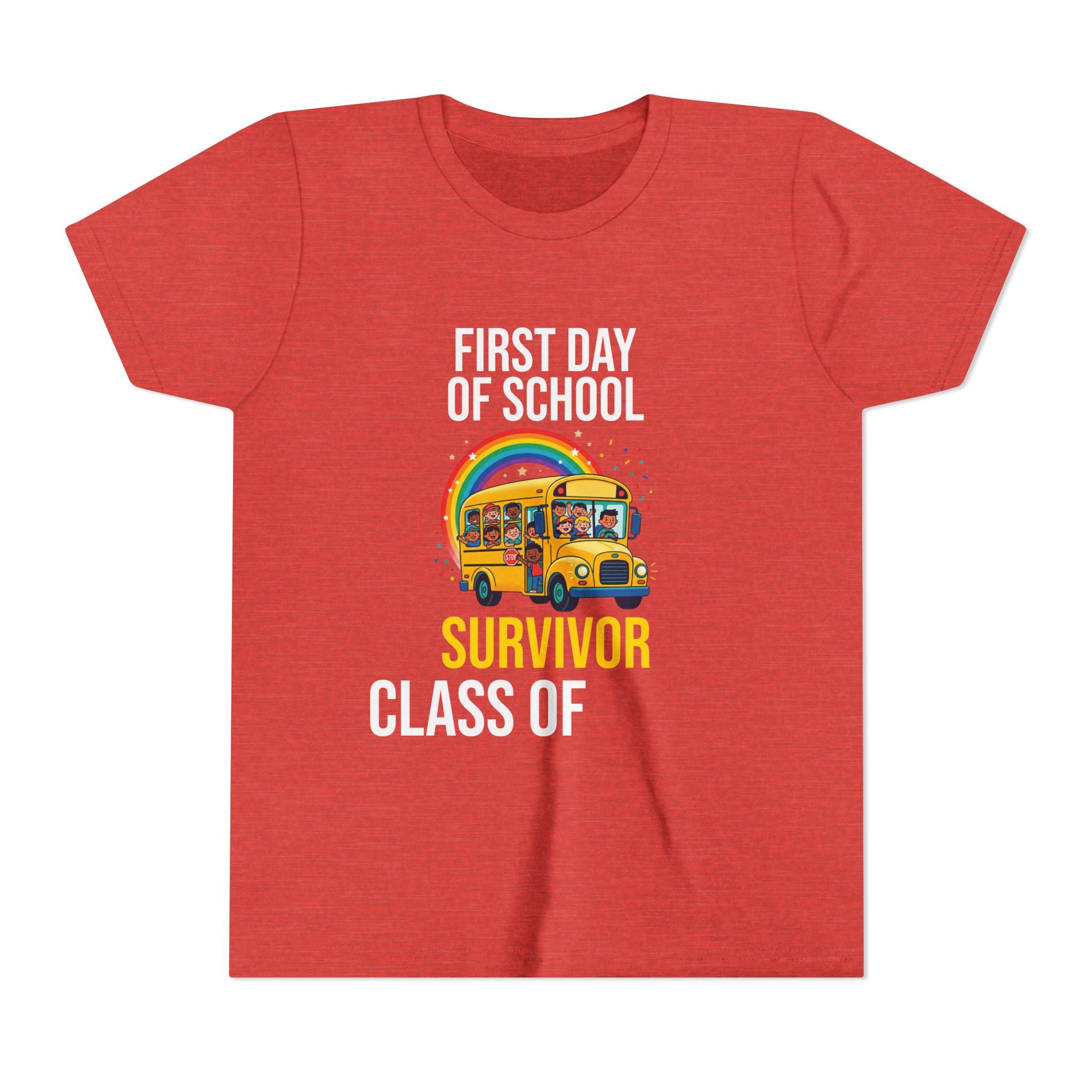 First Day Of School Survivor T-Shirt — Funny Back To School Kids Gift Tee