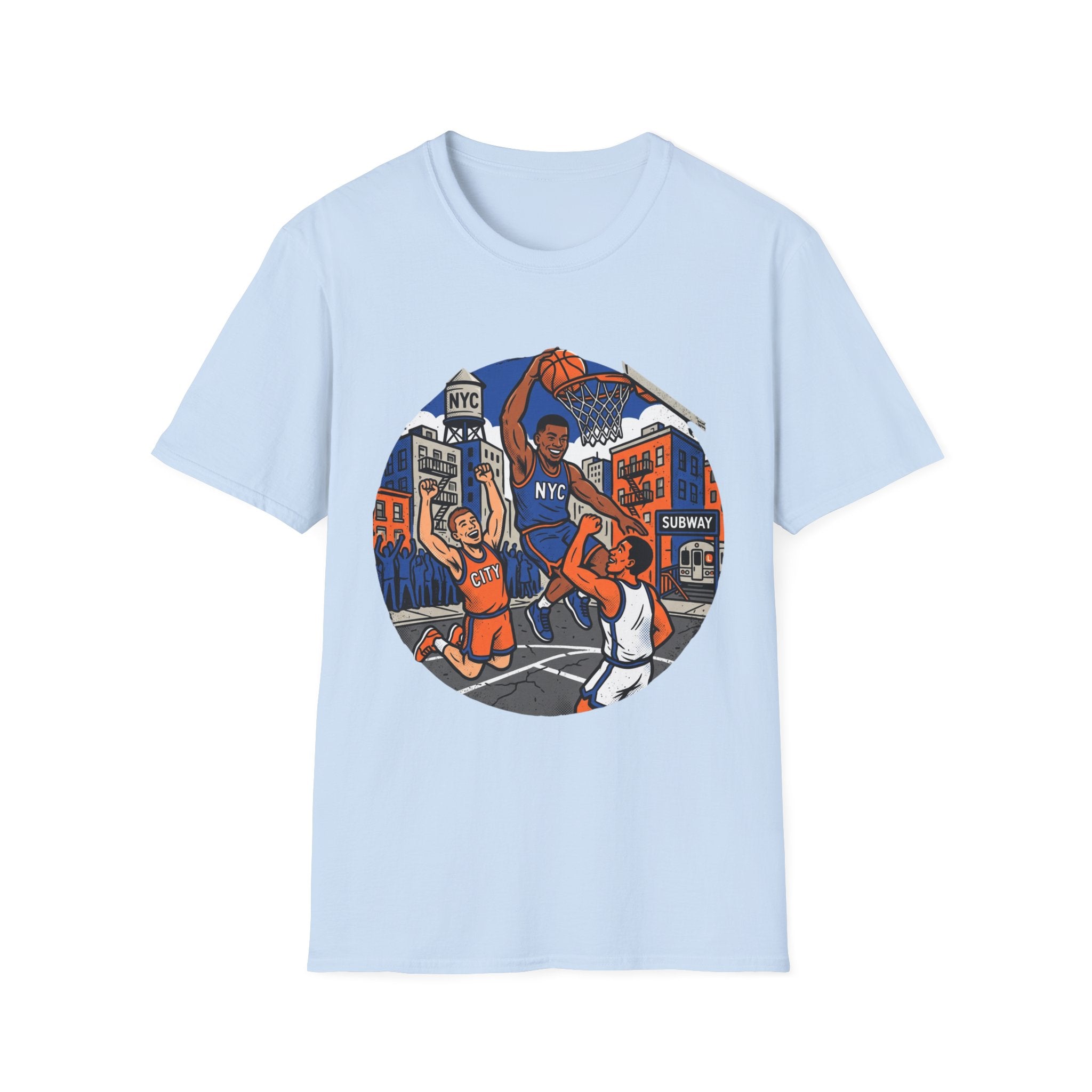 New York Hoops Run Cartoon Tee