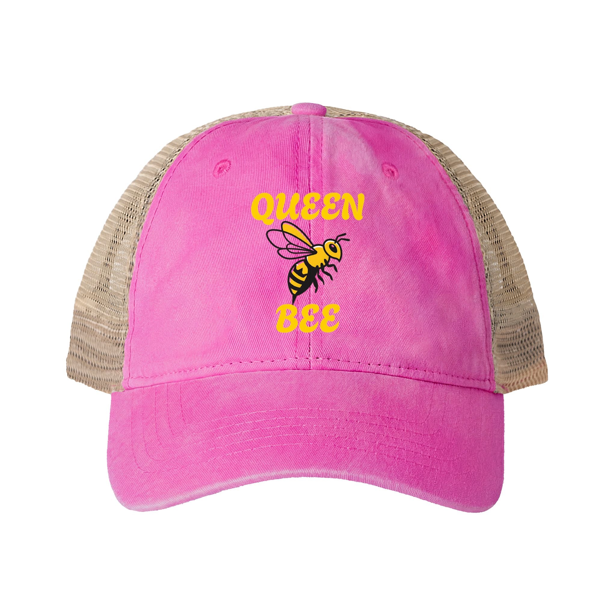 Queen Bee Energy Women's Washed Mesh-Back Cap