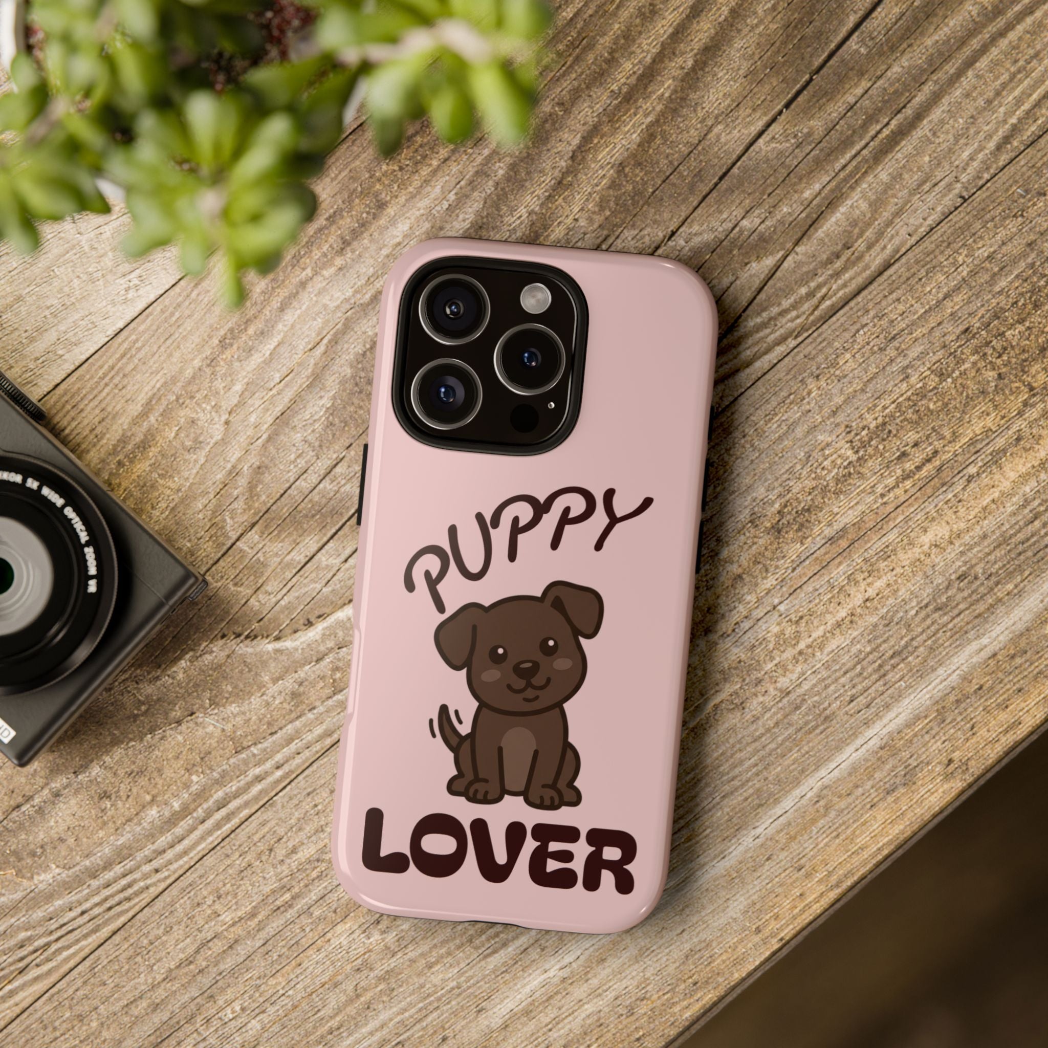 Puppy Lover Phone Case — Cute Brown Puppy Tough Phone Cover
