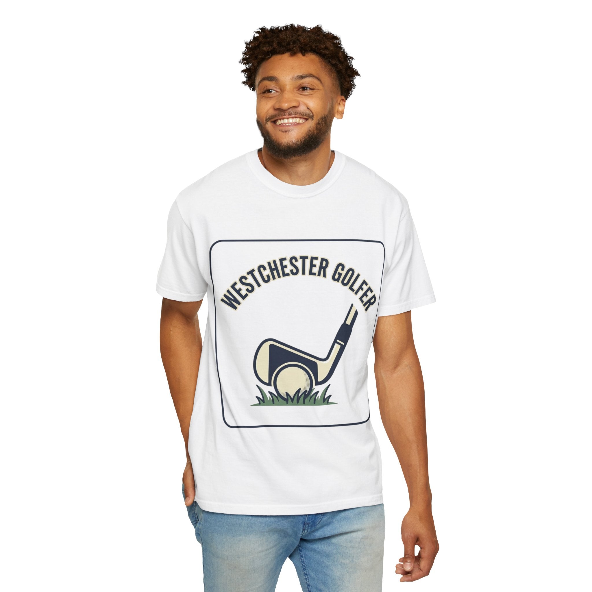 Westchester Golfer T-Shirt — Retro Golf Club & Tee Graphic