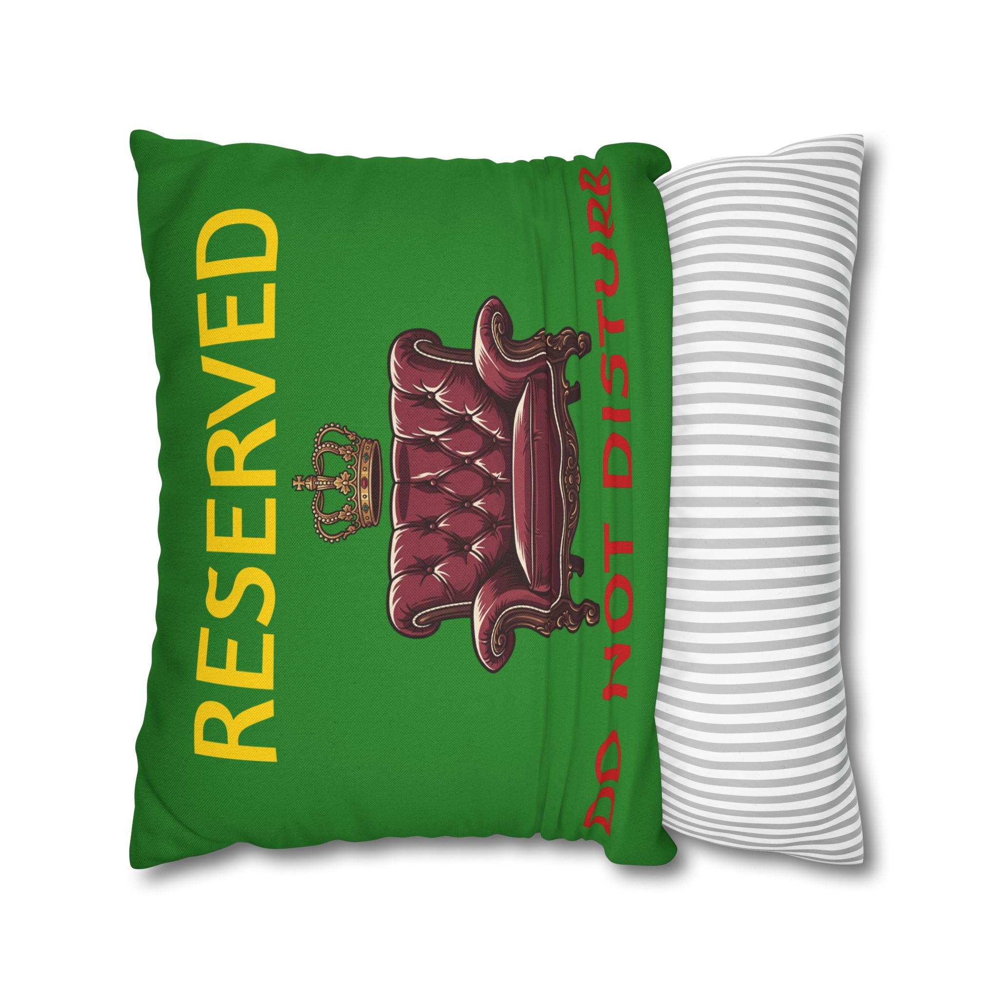 Reserved Dad's Spot Pillowcase — 'Dad's Spot' Decorative Throw Pillowcase