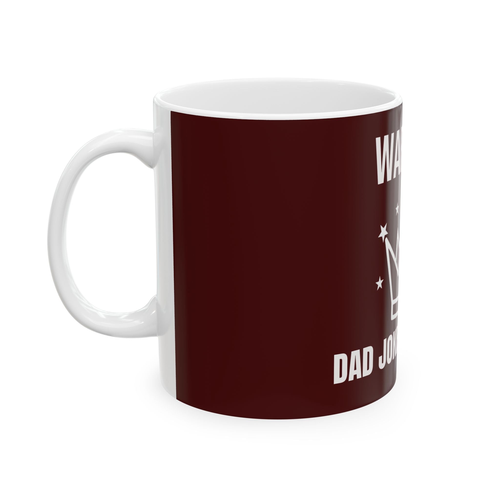 Warning: Dad Jokes Incoming Ceramic Mug — Fun Father's Day Coffee Cup