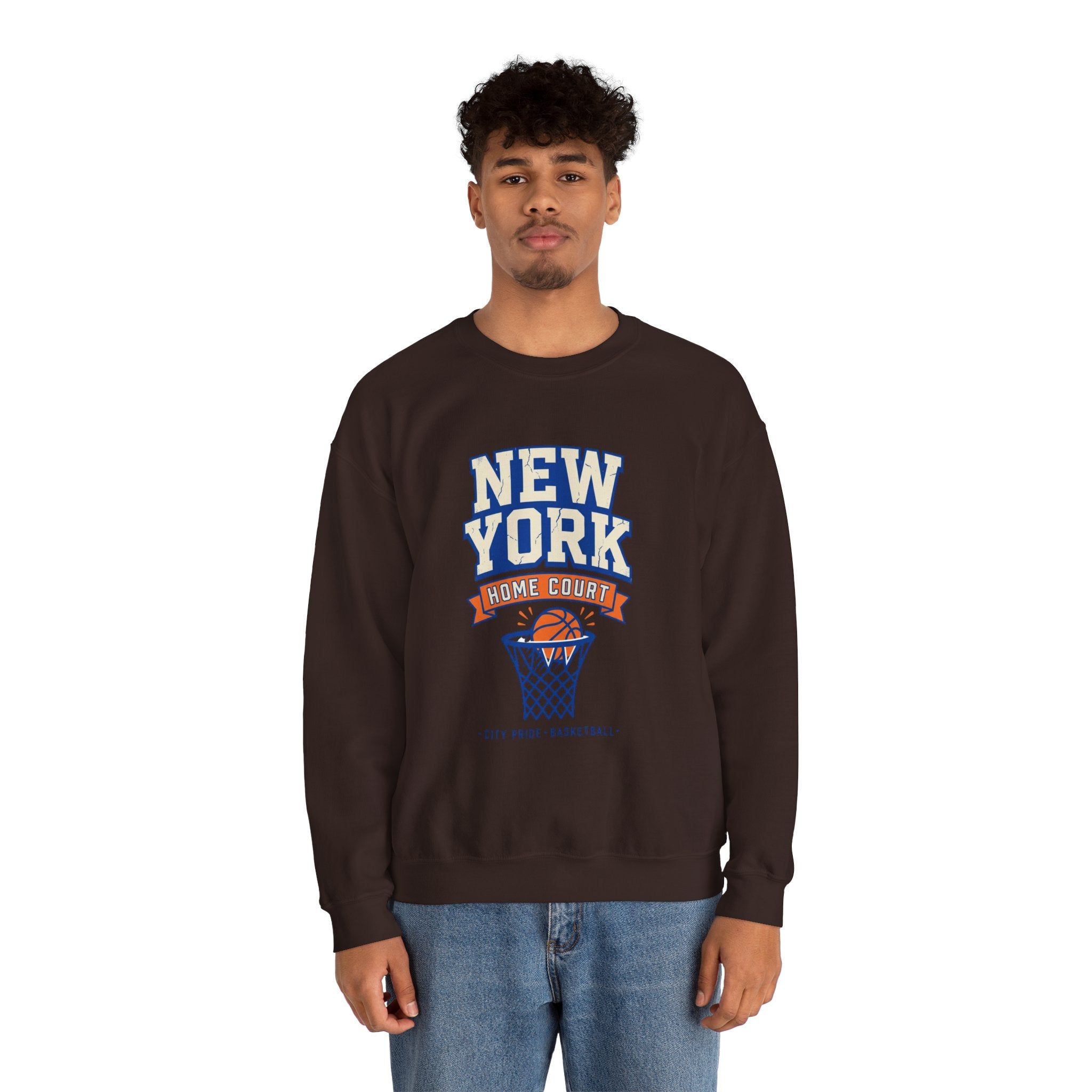 New York Home Court Sweatshirt | Vintage Basketball Pride