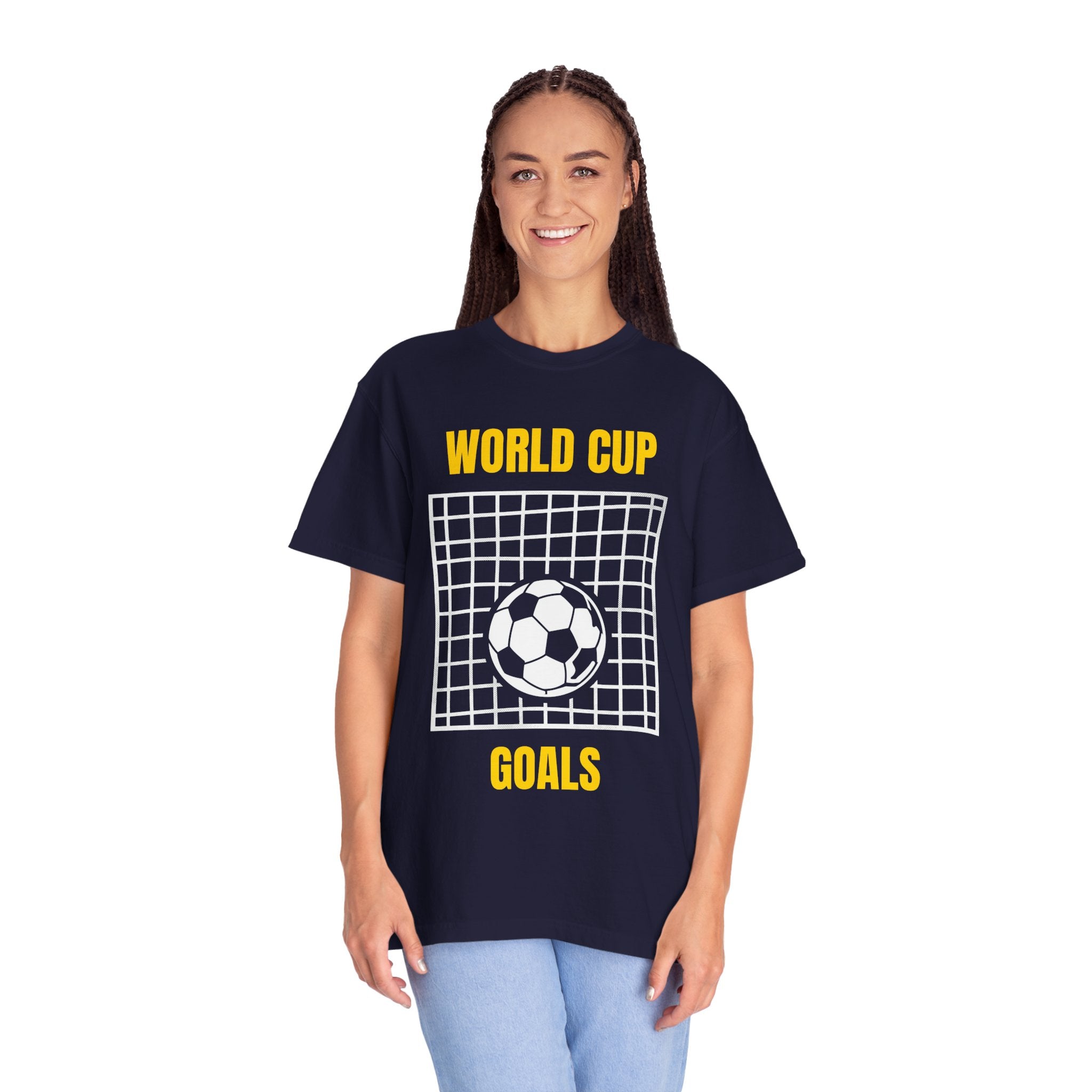 World Cup Goals T-Shirt – Soccer Goal Net & Ball Tee