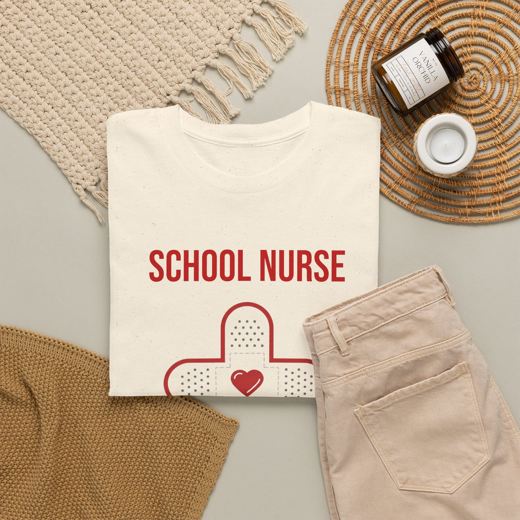 School Nurse T-Shirt – “Band Aid Queen of This School” Cotton Tee