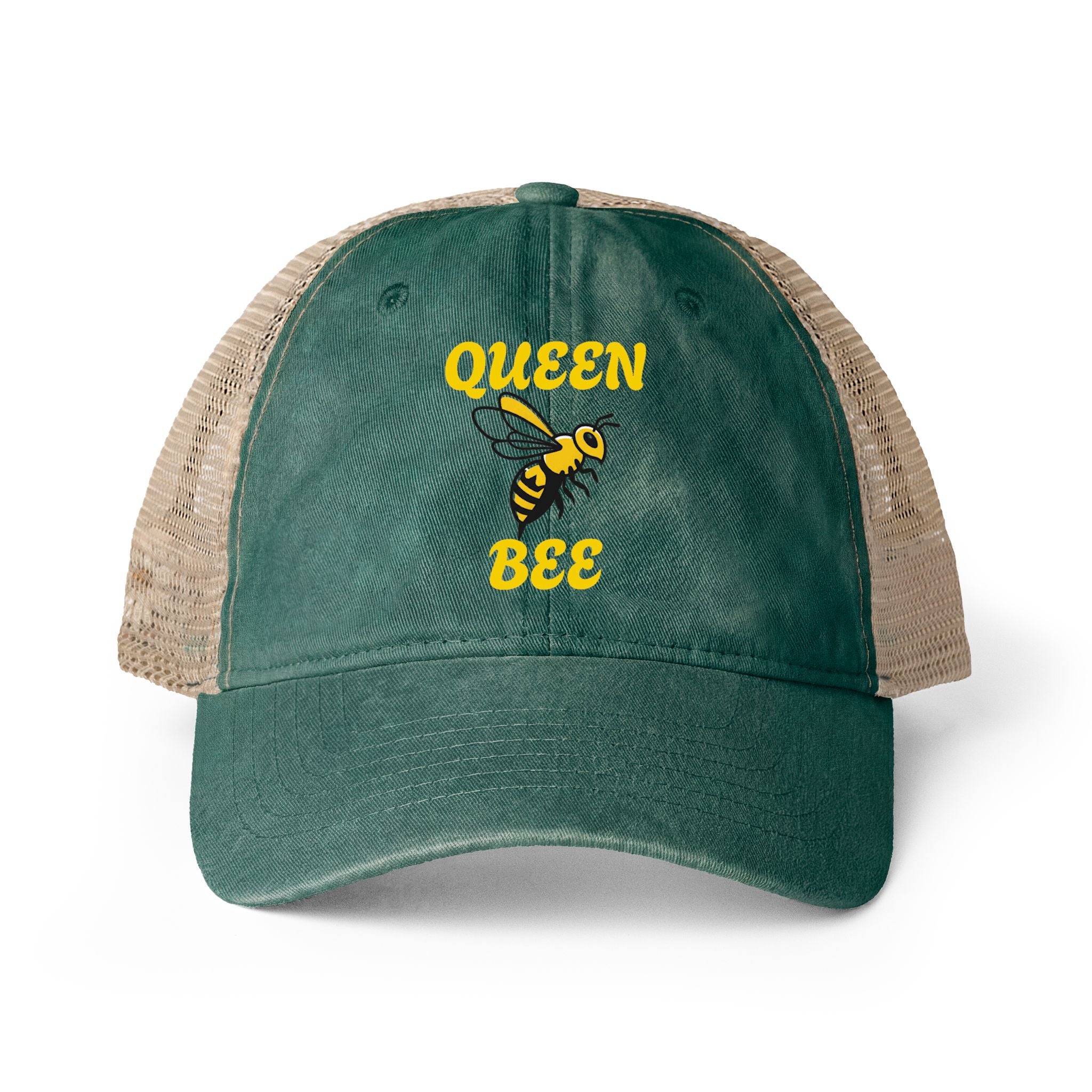 Queen Bee Energy Women's Washed Mesh-Back Cap