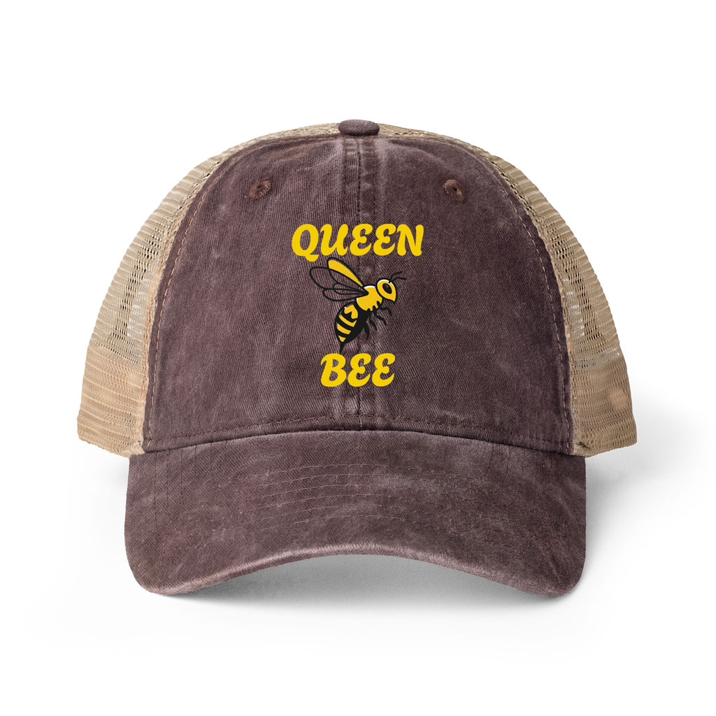 Queen Bee Energy Women's Washed Mesh-Back Cap